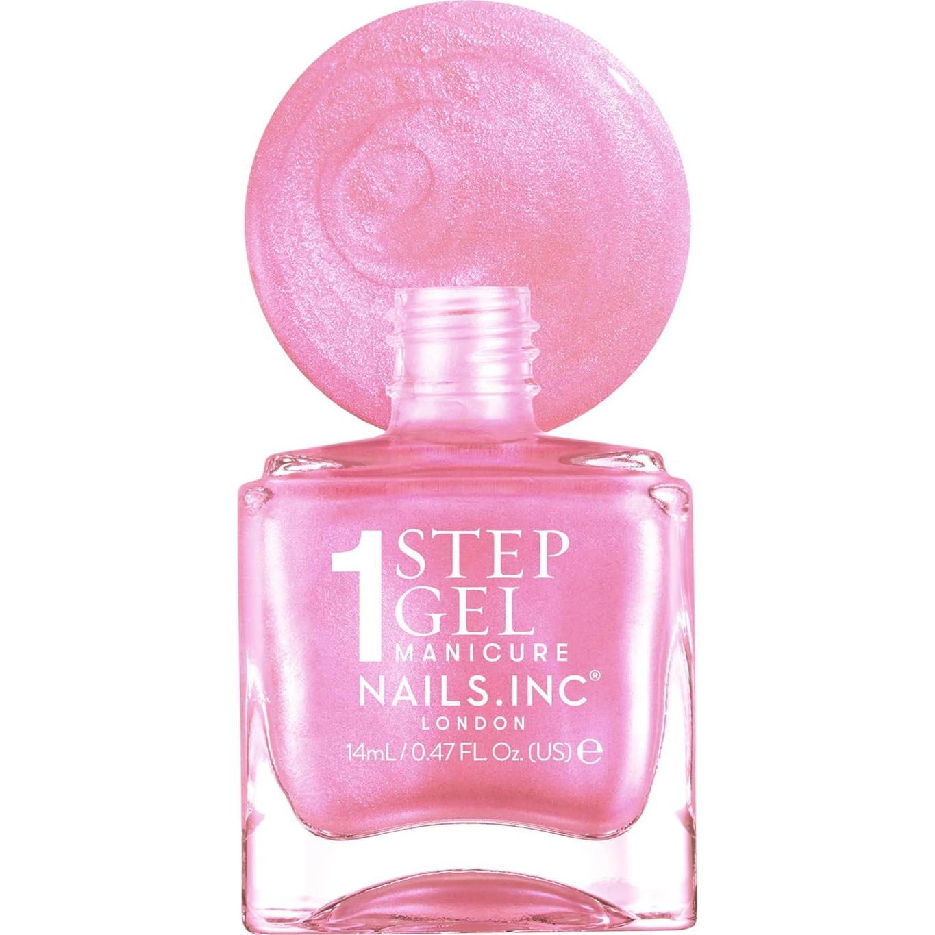 Esmalte de Uñas 4-en-1 Nails Inc Addison Rosa Iridiscente 13.93 ml