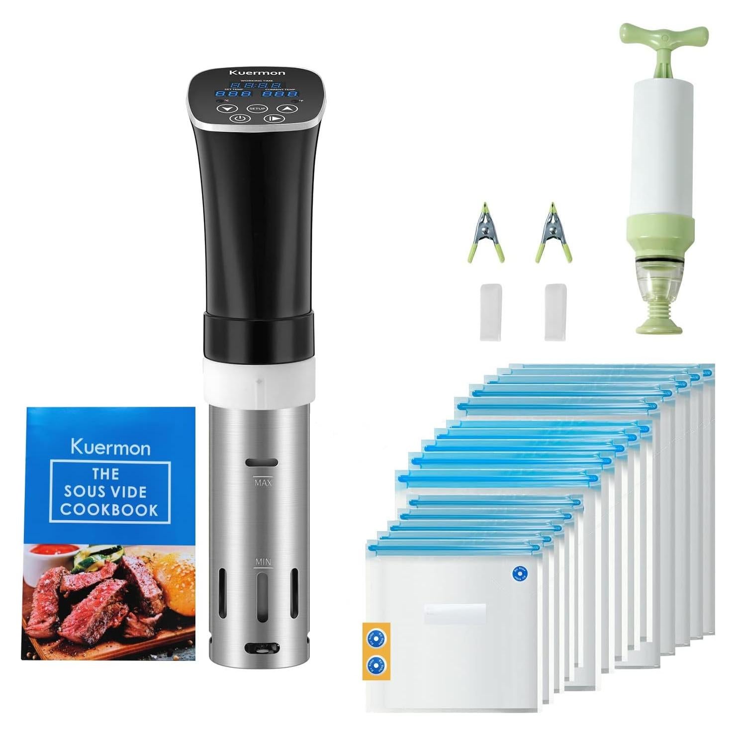 Cocedor Sous Vide Kuermon SV238A 1000W Acero Inoxidable