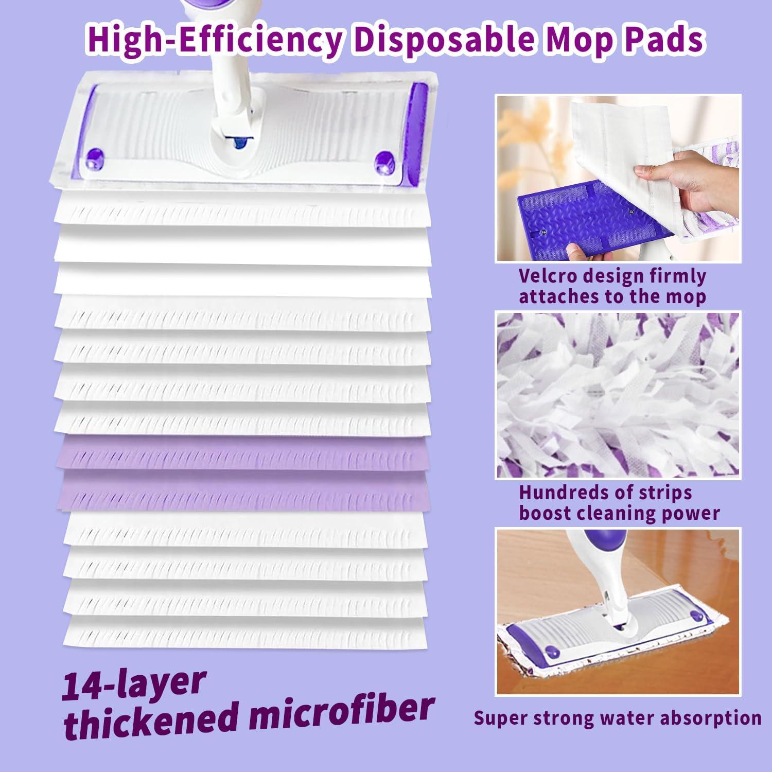 12 Almohadillas Desechables para Mop Swiffer Power 38x14cm
