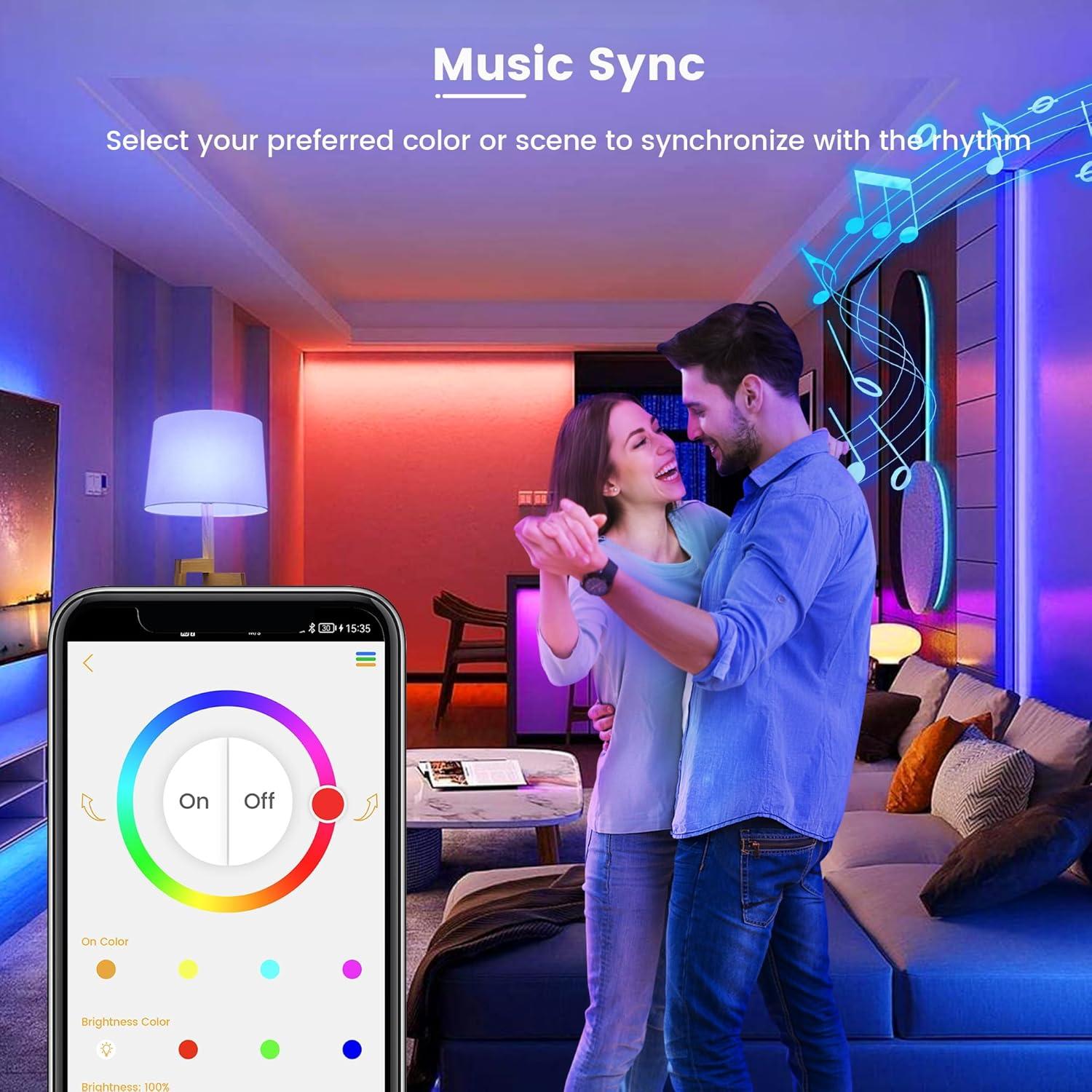 Bombilla inteligente OHLUX BR30 WiFi 10W RGBW, paquete de 4