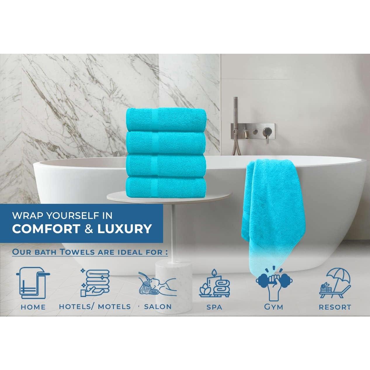 Conjunto de Toallas de Baño DAN RIVER Aqua 4 Piezas 100% Algodón