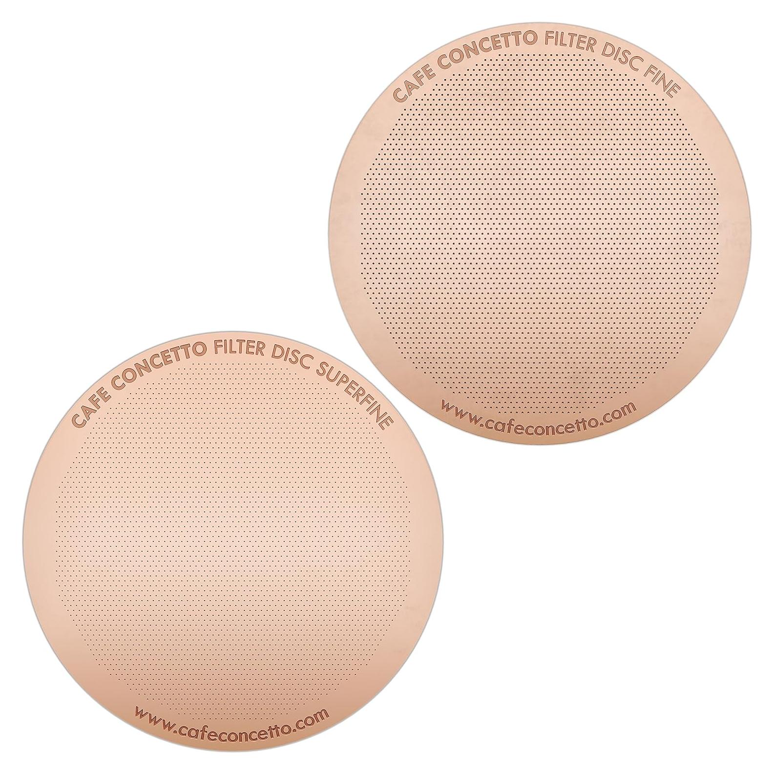 Filtros de Metal Reutilizables AeroPress CAFE CONCETTO - Fino y Superfino