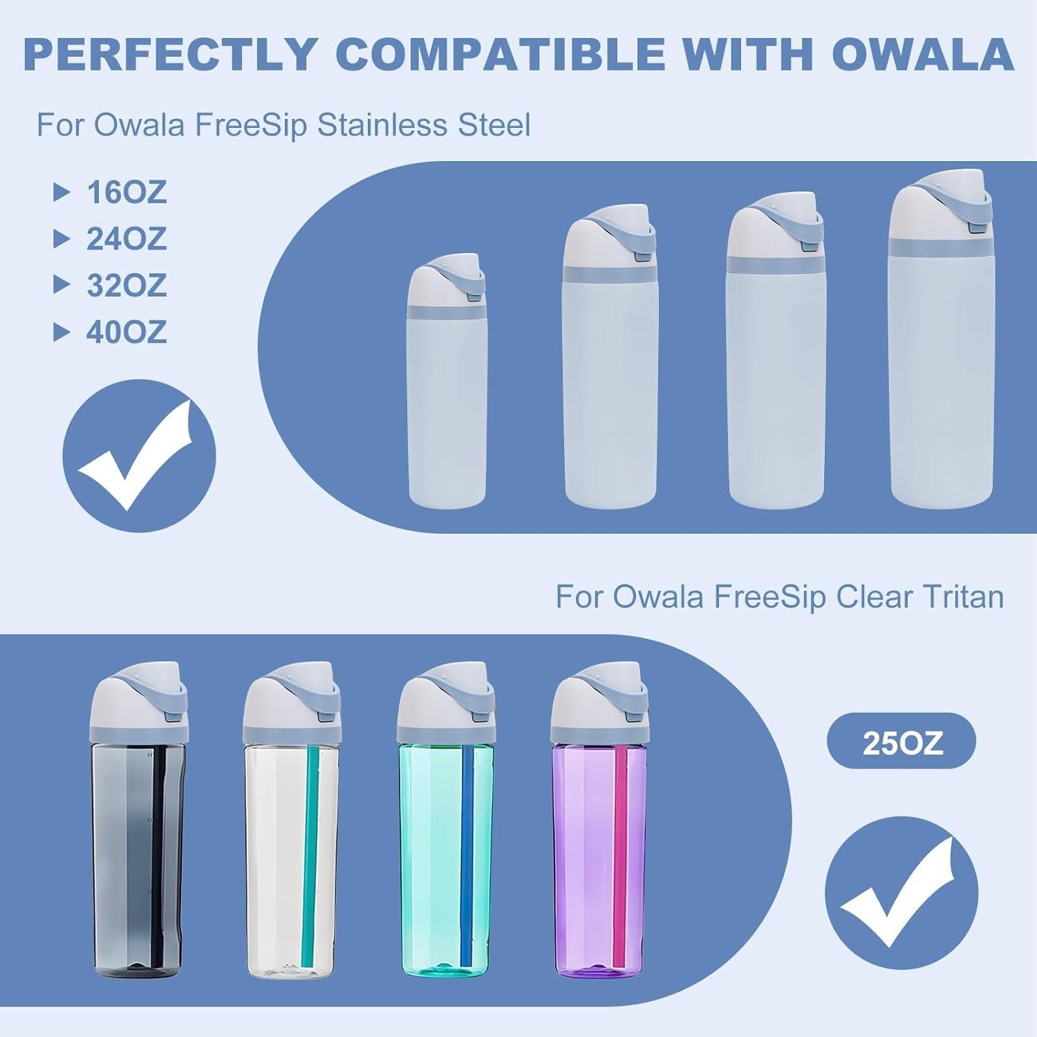 Tapa de Reemplazo Owala Freesip Azul 16oz a 40oz Libre BPA