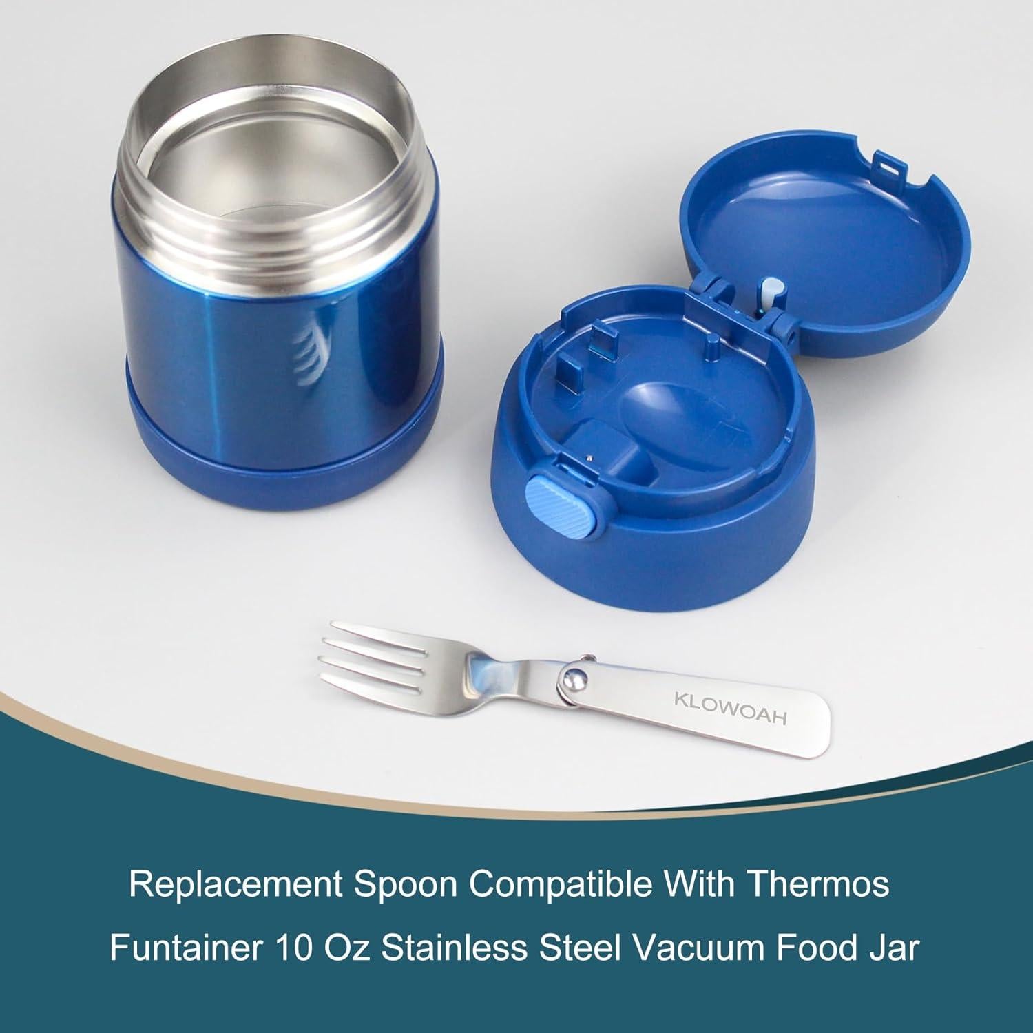 Cuchara de Reemplazo KLOWOAH para Tarro Thermos 10oz - Acero Inoxidable