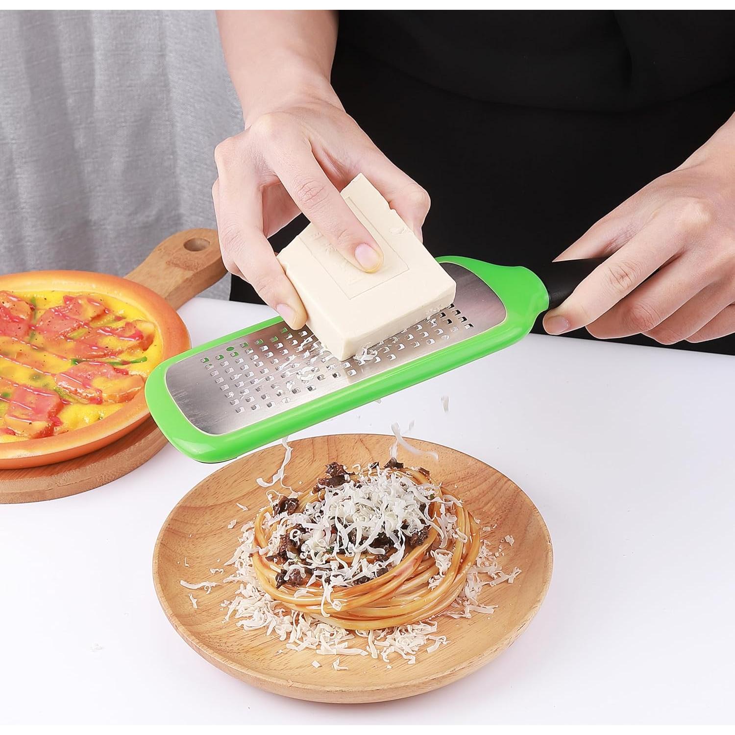 Rallador de Queso LVVXIXI de Acero Inoxidable Verde 27.94 cm