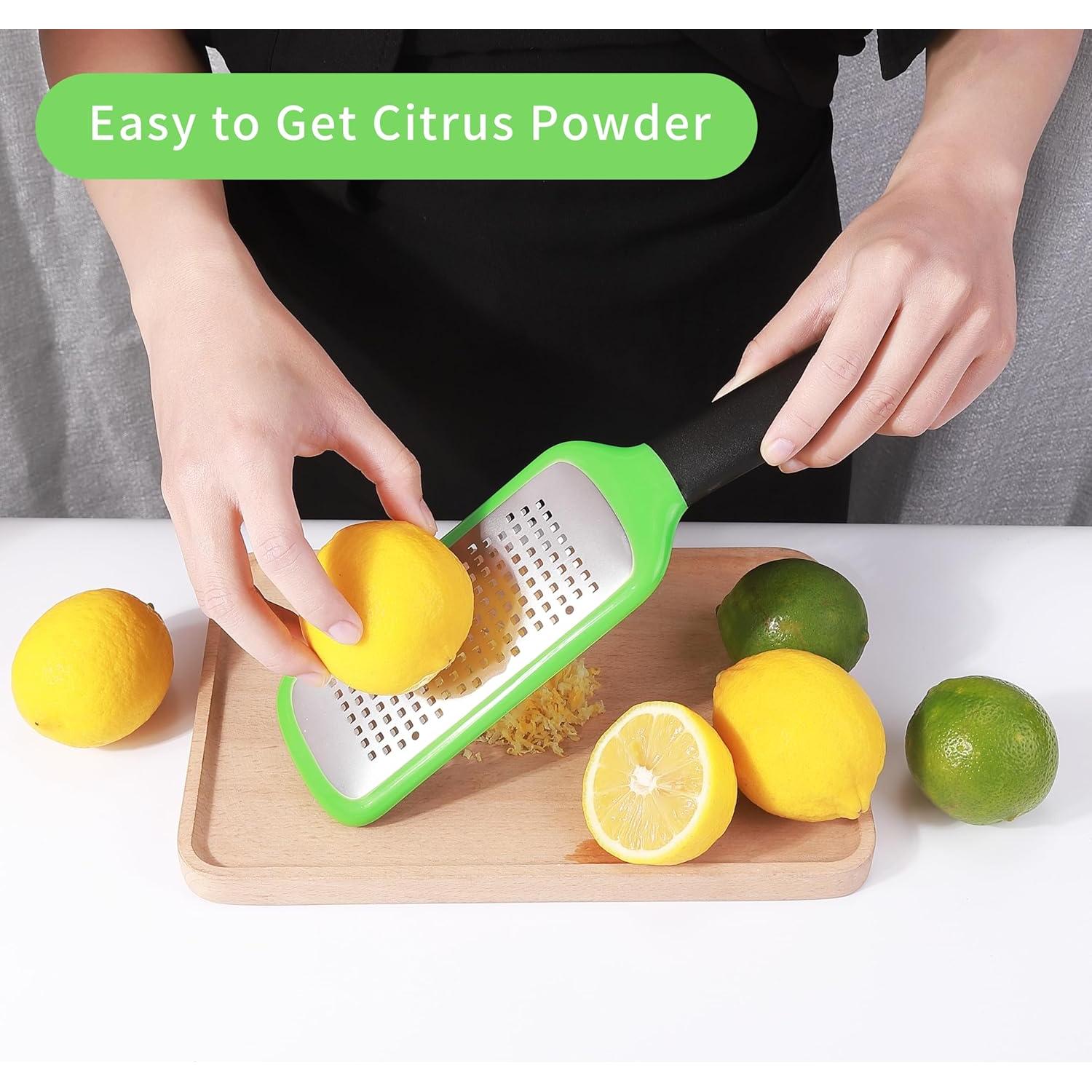 Rallador de Queso LVVXIXI de Acero Inoxidable Verde 27.94 cm