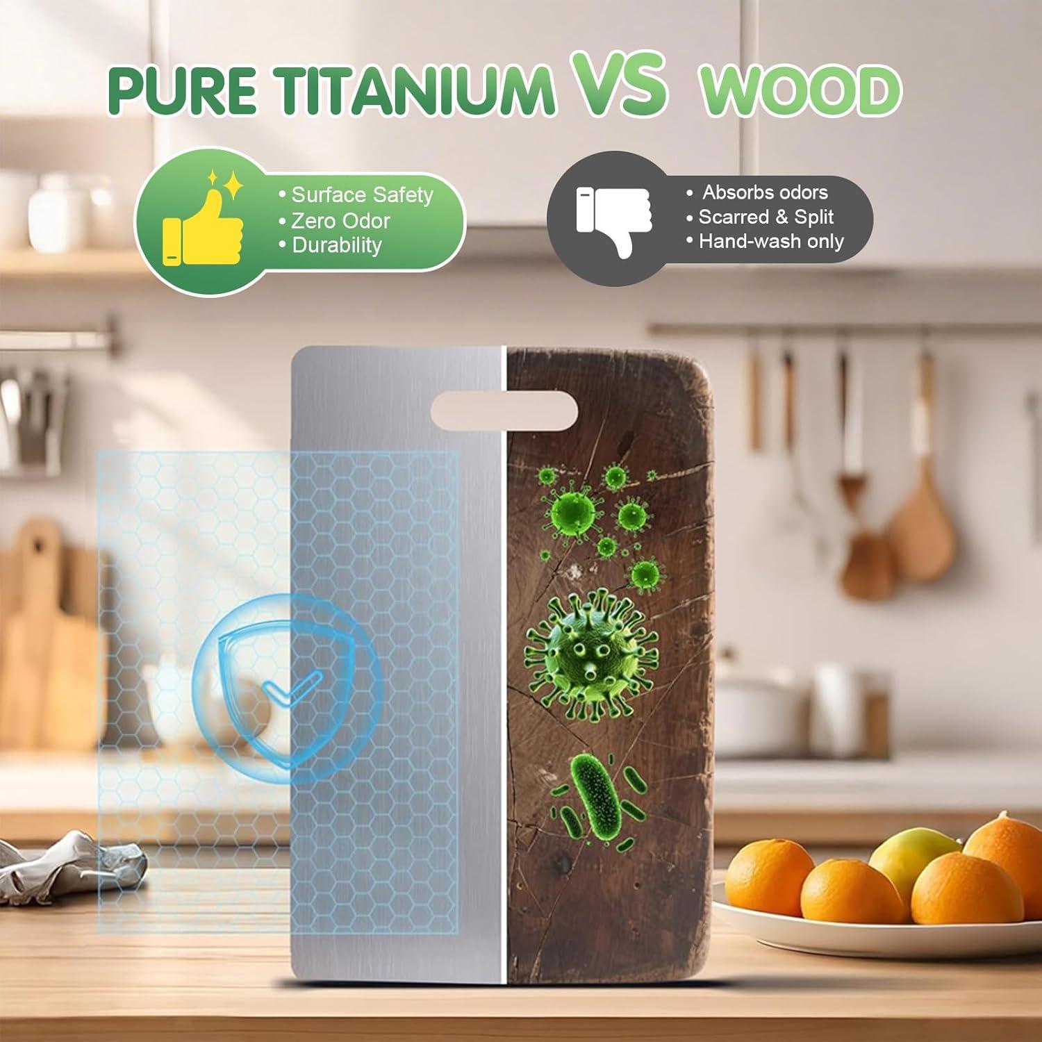 Tabla de Cortar de Titanio Ufolbol 39.1x27.9cm Apta Lavavajillas