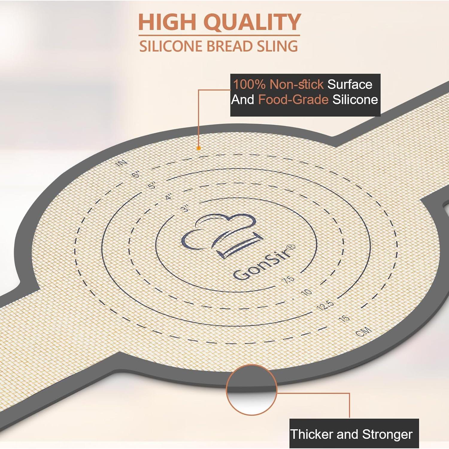 Sling de Pan de Silicona Gonsir 21.1 cm Antiadherente Reutilizable