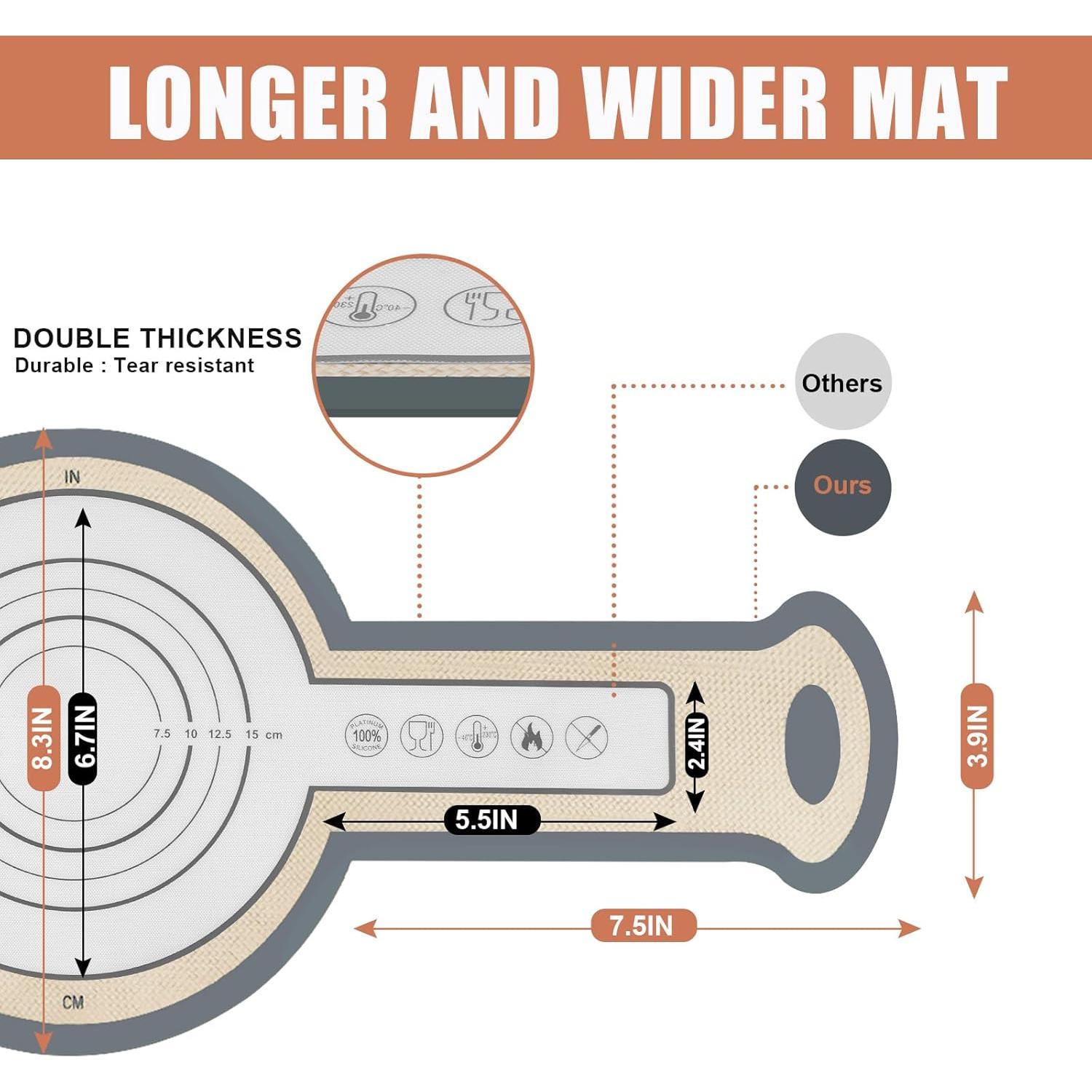 Sling de Pan de Silicona Gonsir 21.1 cm Antiadherente Reutilizable