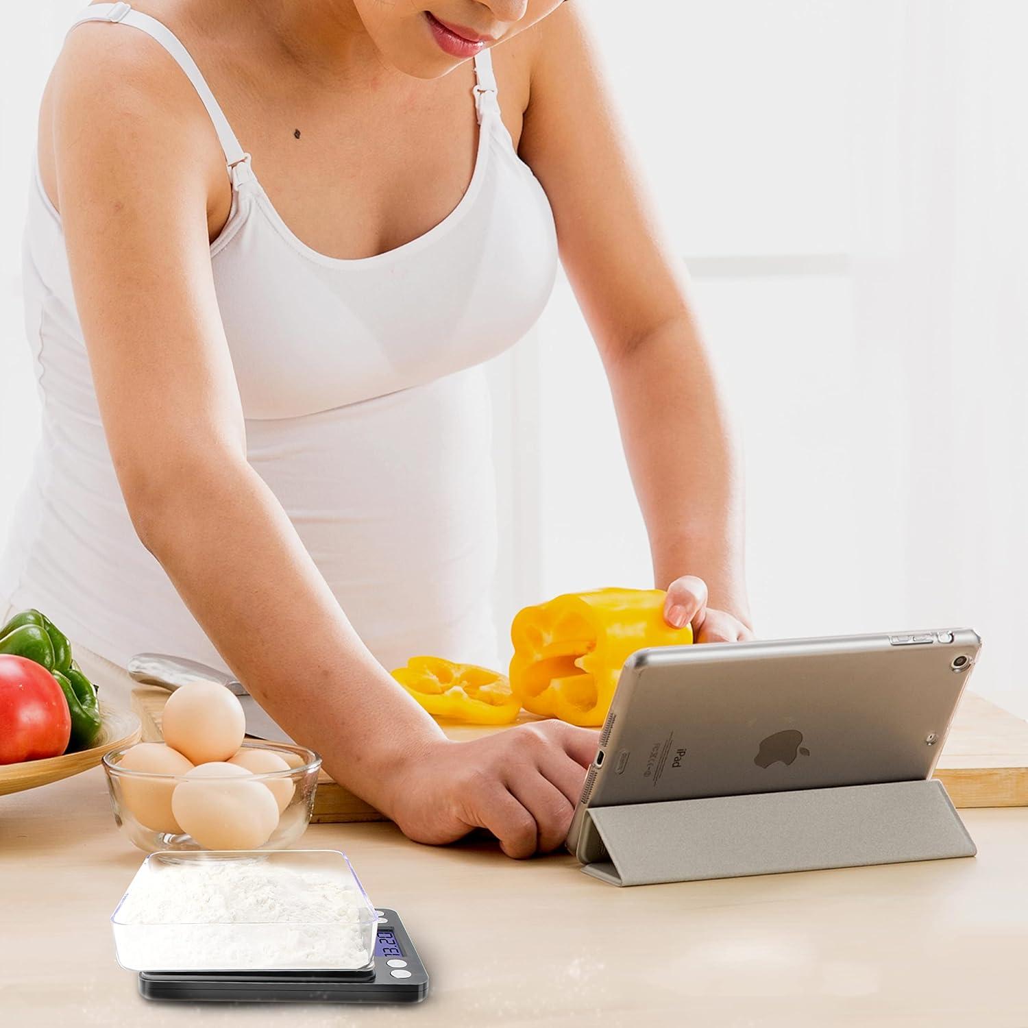 Báscula Digital Fuzion 500g/0.01g con 2 Bandejas - Joyería y Alimentos