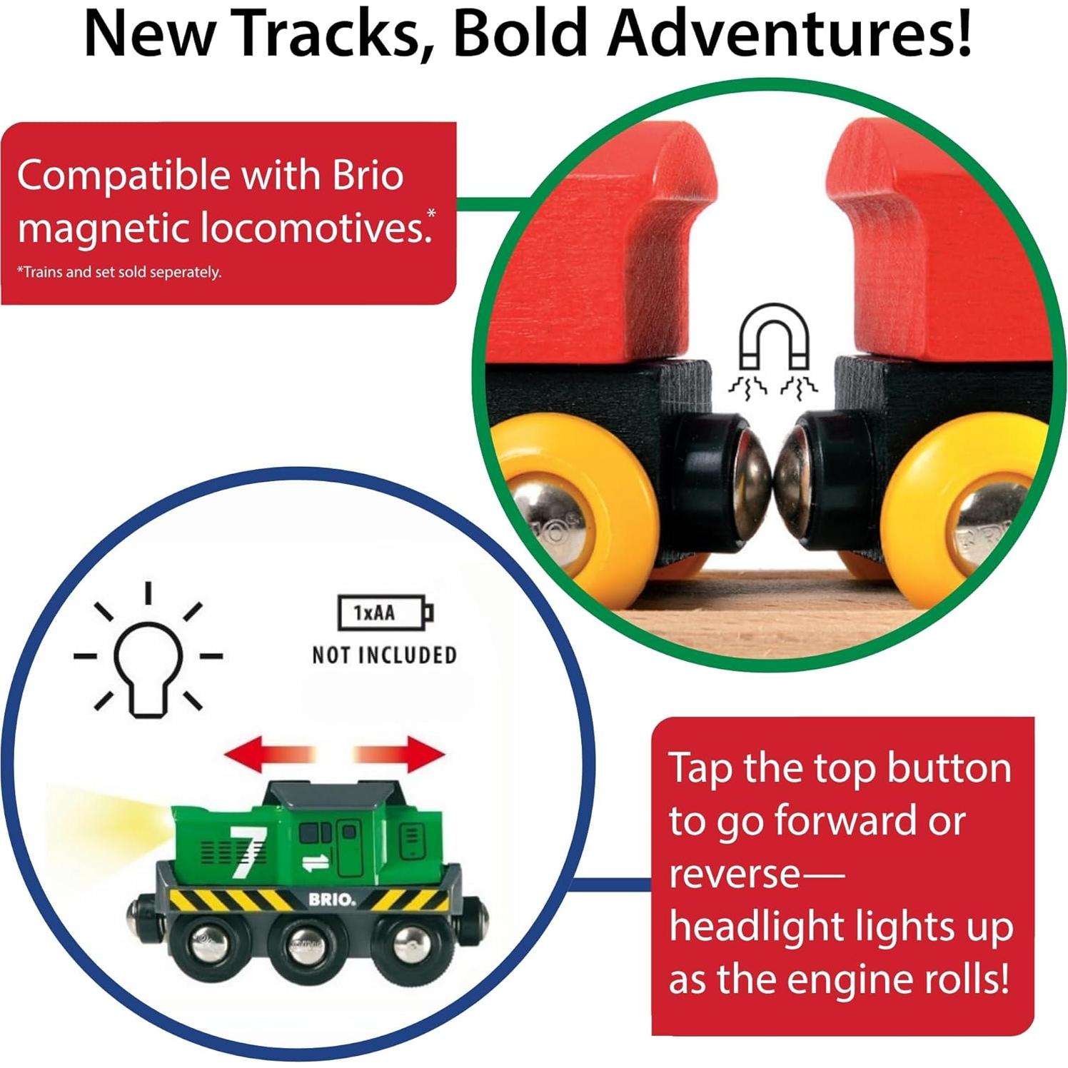 Motor de Carga a Batería BRIO 33214 para Tren de Juguete