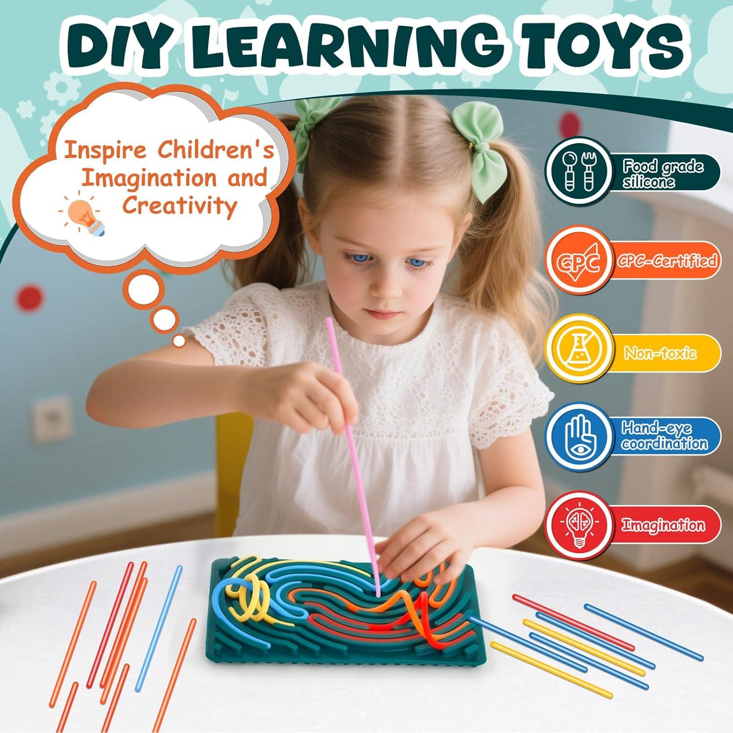 Tablero Sensorial de Silicona GUUTRY Doble Cara para Niños 3+