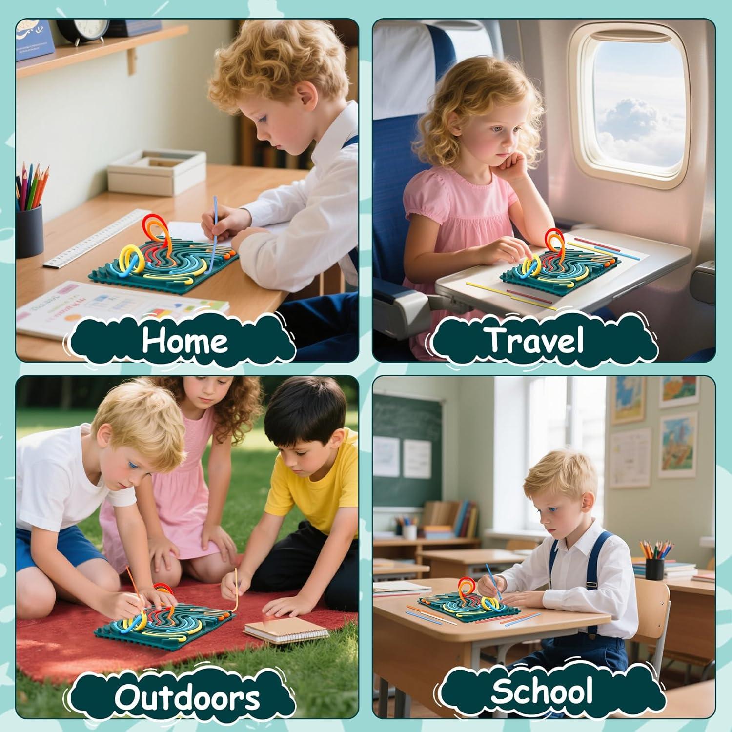 Tablero Sensorial de Silicona GUUTRY Doble Cara para Niños 3+