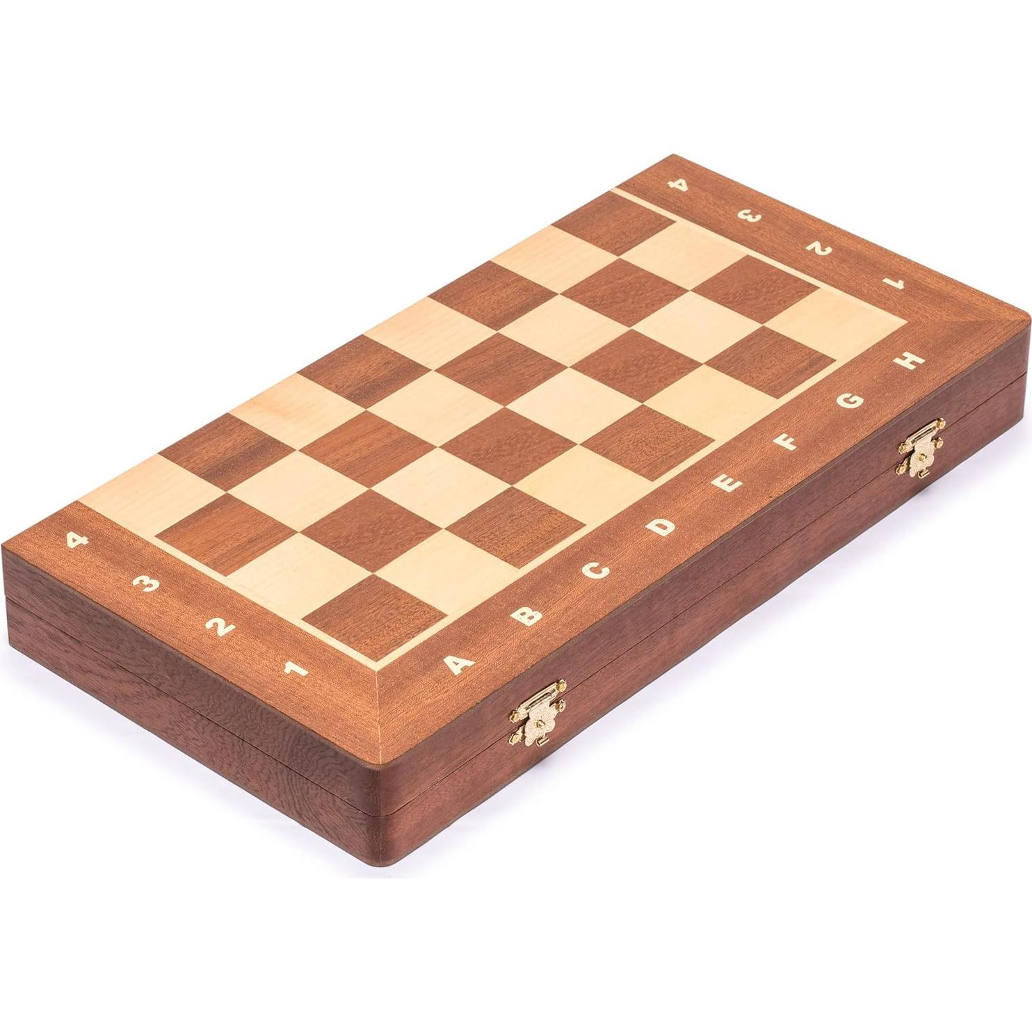 Juego de Ajedrez de Madera Husaria No. 4 con 2 Reinas Extra