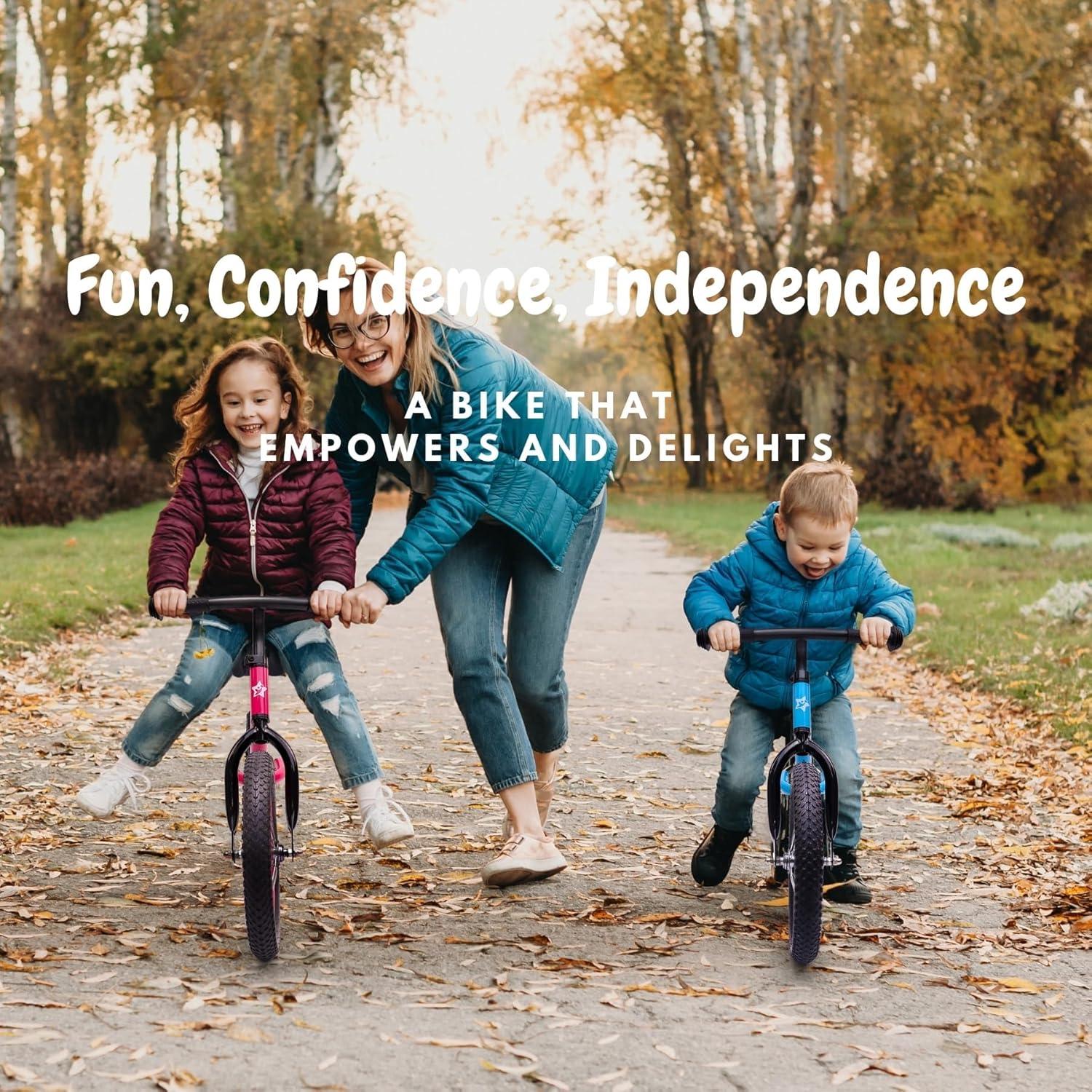 Bicicleta de Equilibrio Bicystar 14" para Niños 3-6 Años