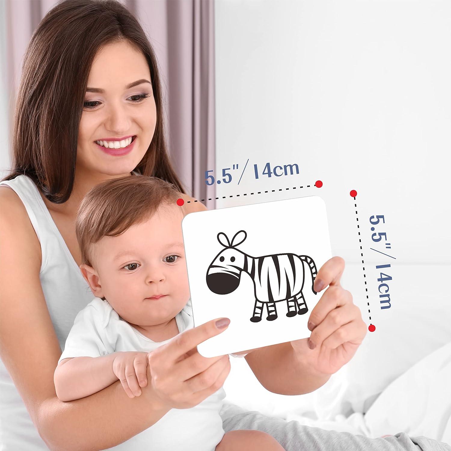 Tarjetas de Estimulación Visual SpriteGru 25 PCS Bebés 0-3 Meses
