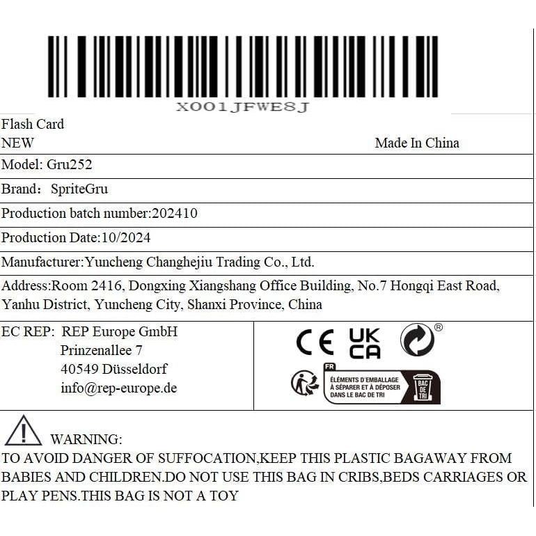 Tarjetas de Estimulación Visual SpriteGru 25 PCS Bebés 0-3 Meses