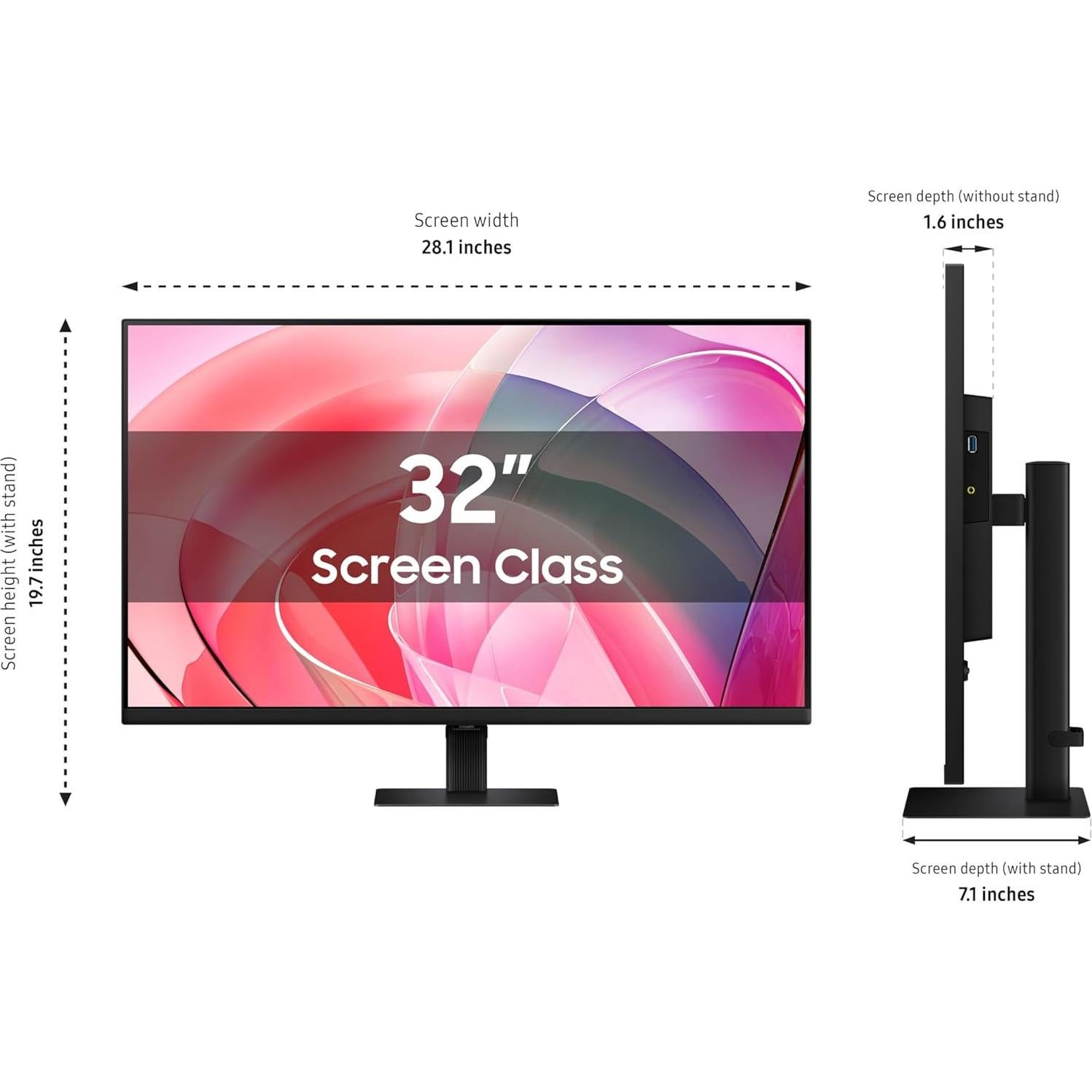Monitor Samsung ViewFinity S70D 32" UHD 4K HDR10 HDMI DP