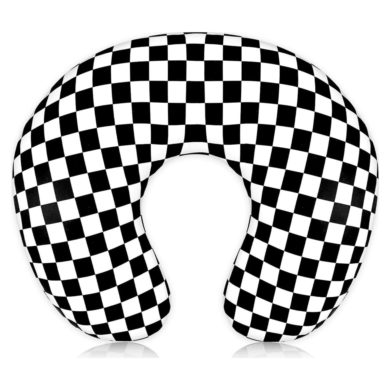 Funda de Almohada de Lactancia DILIMI Cuadrícula Negra Suave