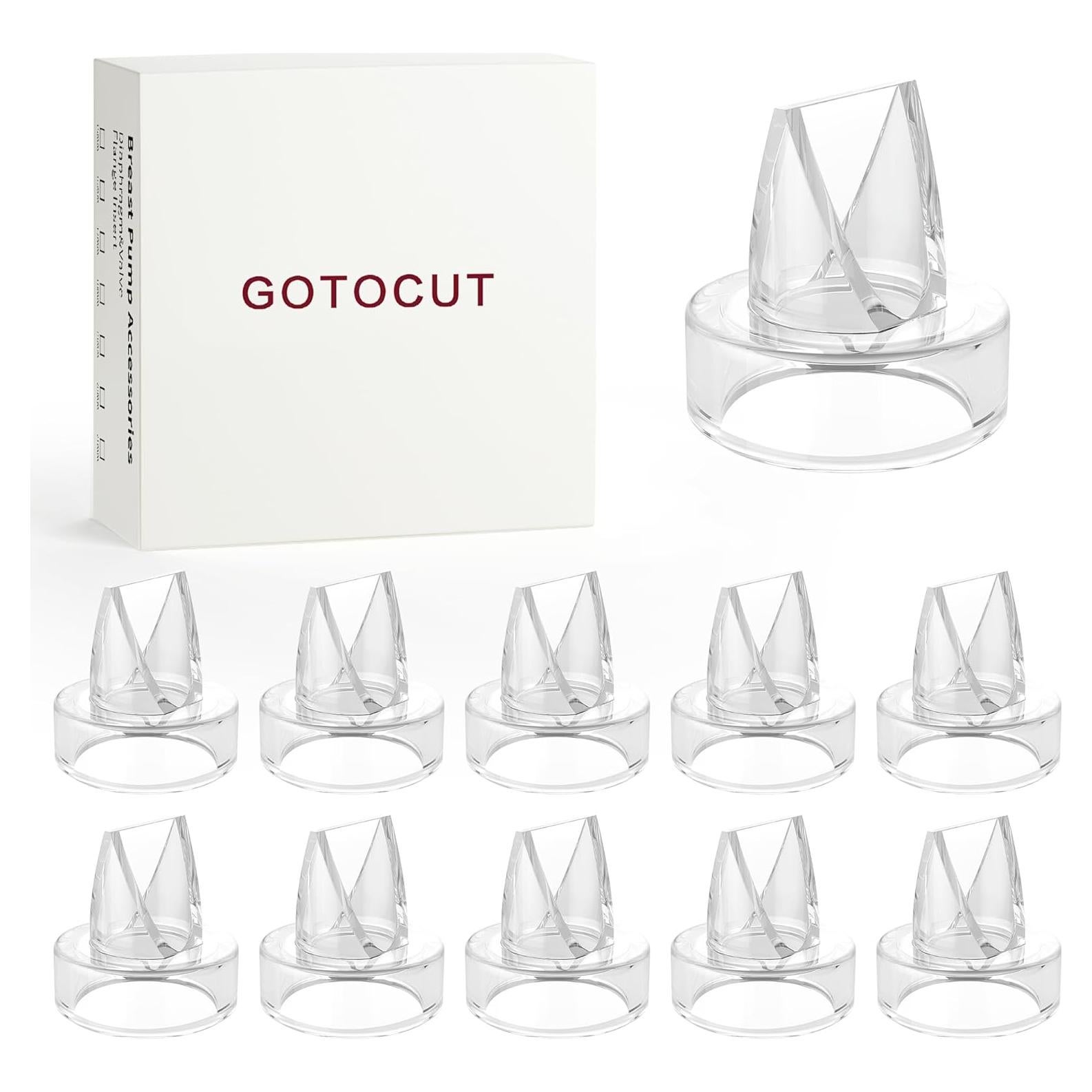 10 Count Duckbill Valve Compatible with Momcozy S9 Pro/S12 Pro/TSRETE/NaNaLazy Wearable Breastpump, for Zomee/Legendairy Collection Cups Valves