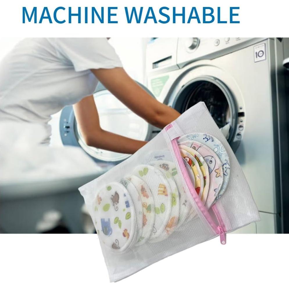 Almohadillas de Lactancia Reutilizables BEECO 14 Paquete 12 cm