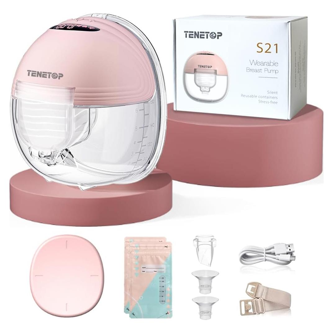 Extractor de Leche Eléctrico TENETOP XQ0002 Manos Libres 12 Niveles