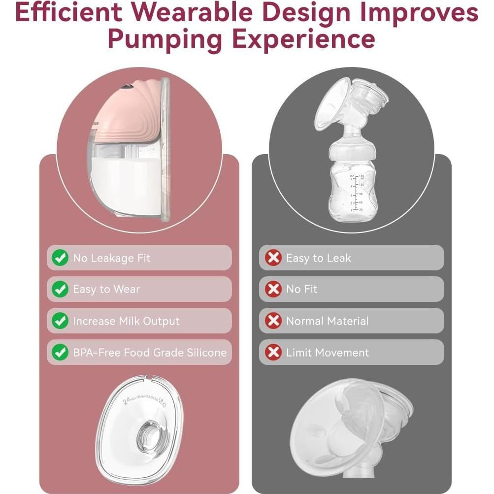 Extractor de Leche Eléctrico TENETOP XQ0002 Manos Libres 12 Niveles