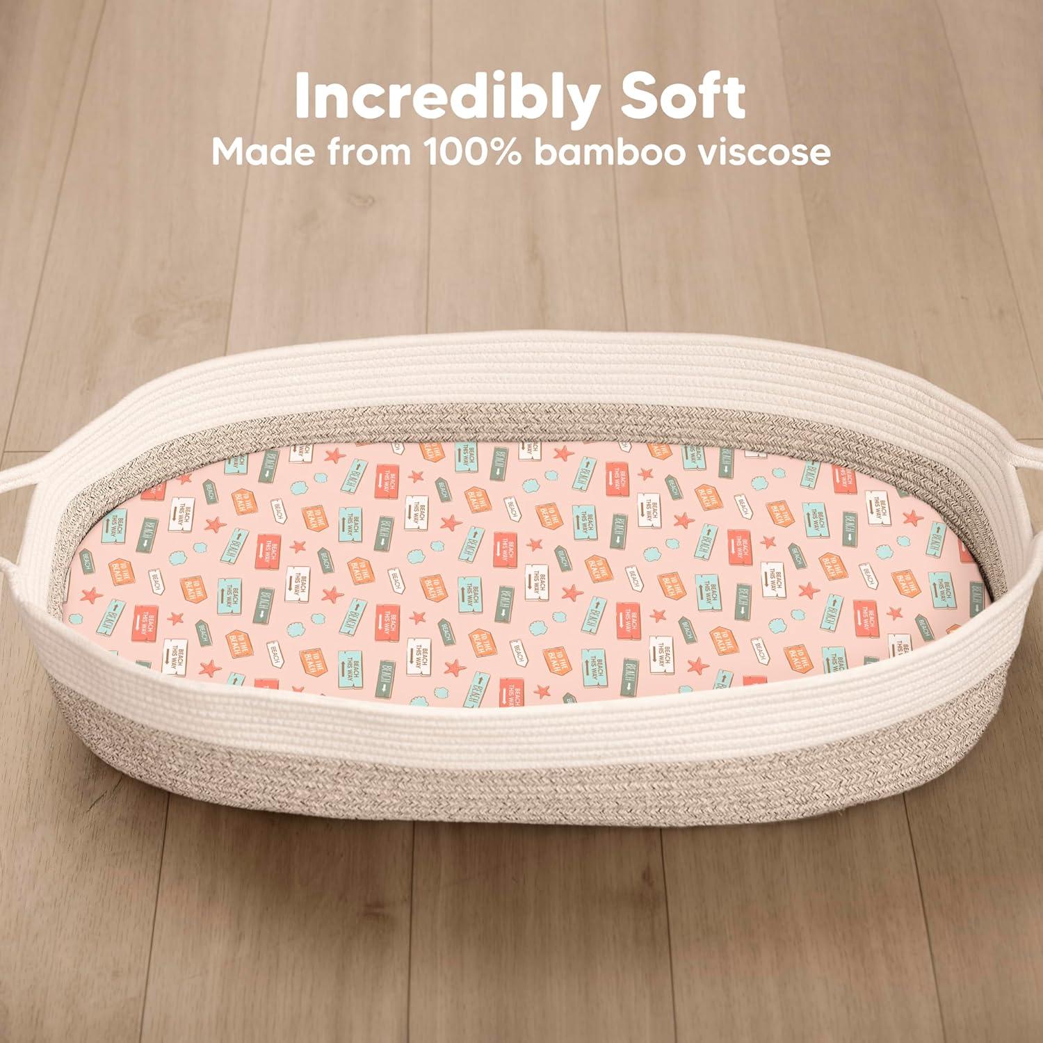 Juego de 2 Sábanas Ajustadas KeaBabies para Cuna 83.82x43.18cm