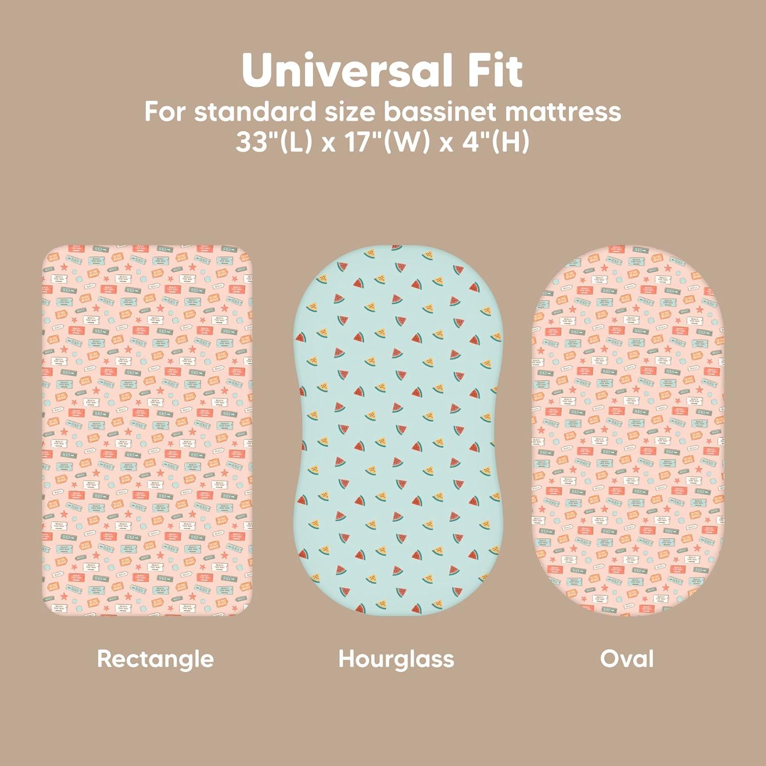 Juego de 2 Sábanas Ajustadas KeaBabies para Cuna 83.82x43.18cm