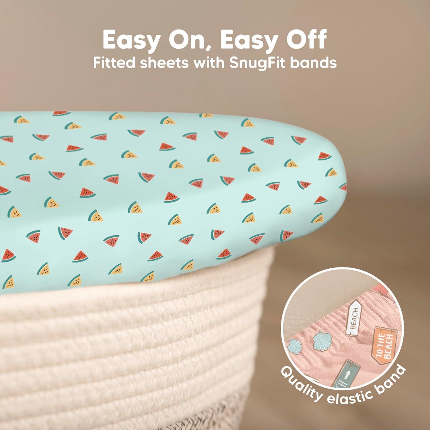 Juego de 2 Sábanas Ajustadas KeaBabies para Cuna 83.82x43.18cm