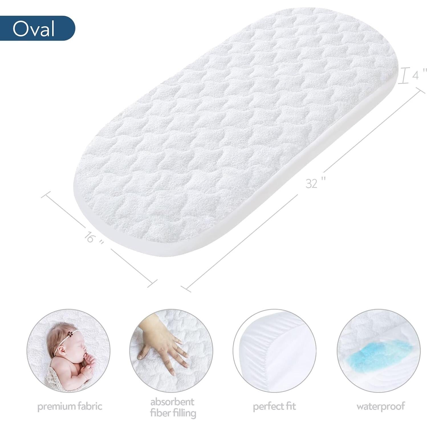 Funda de Colchón Impermeable para Cuna UPPAbaby Magik & Kover 33x76cm