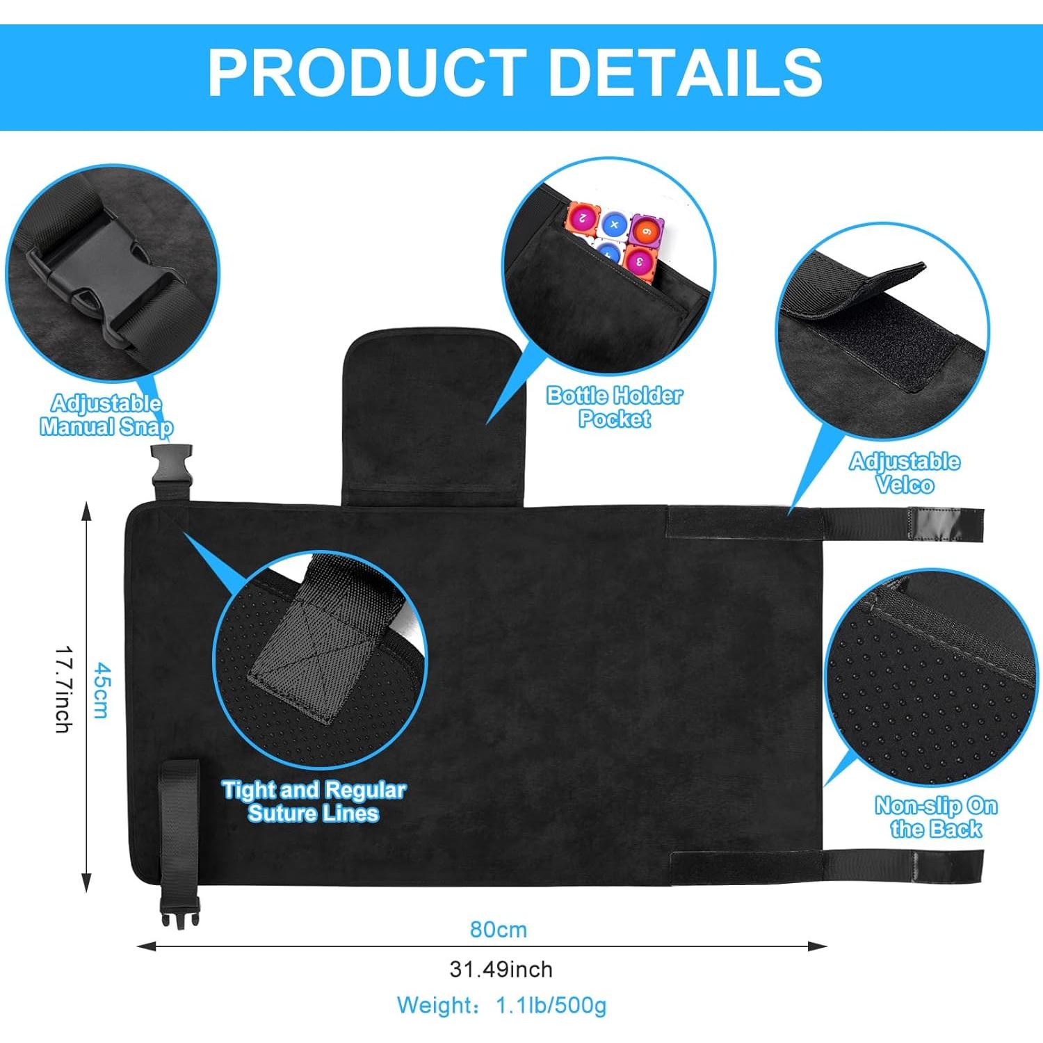 Cama de avión portátil COZYBONDER para niños - Negro