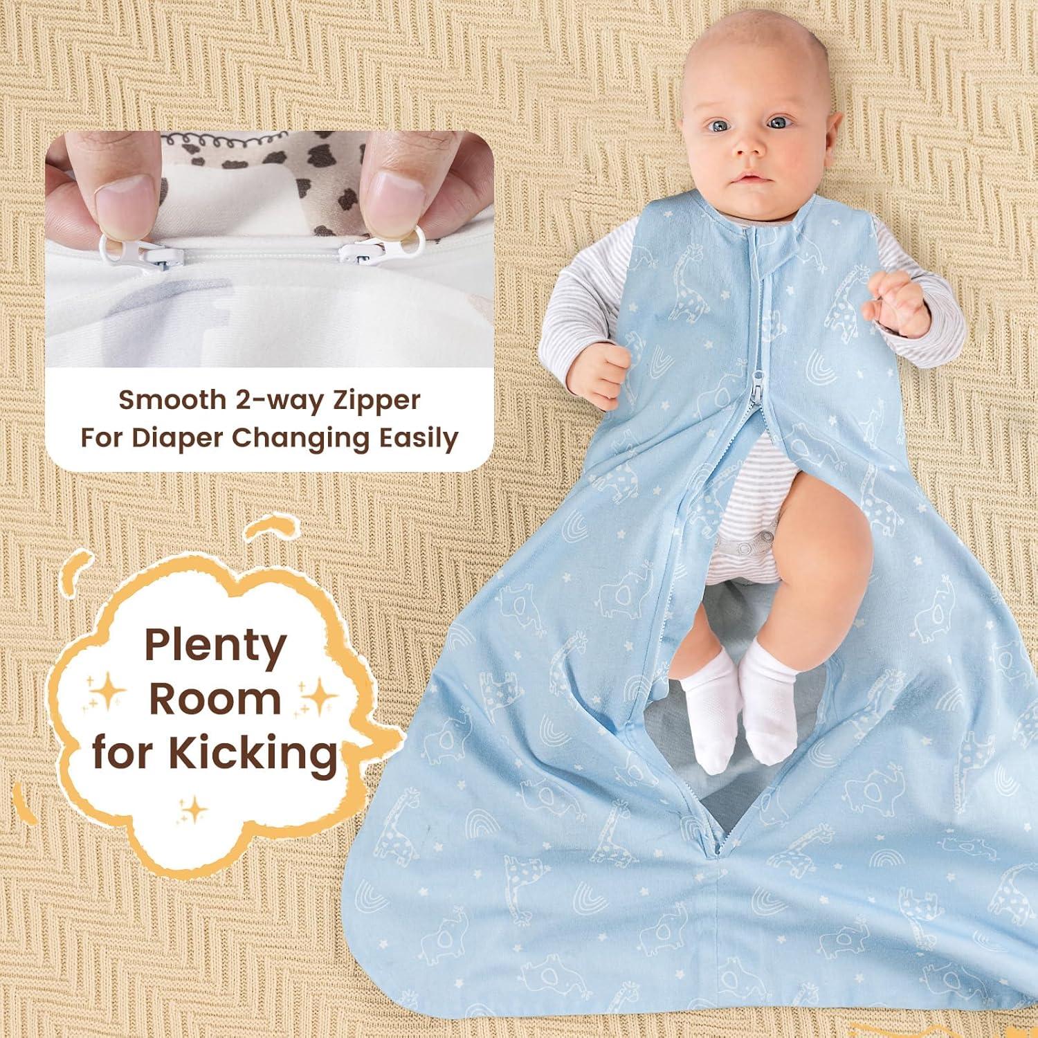 Saco de Dormir para Bebés PHF 100% Algodón Orgánico 0-6 Meses