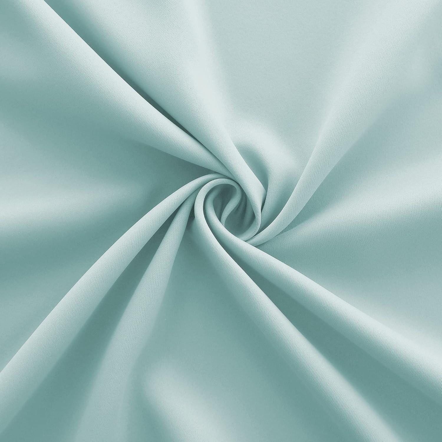 KOUFALL Aqua Bathroom Curtains Window,Set 2 Panels Coastal Decor Short Blackout Small Window Curtains for Kitchen Door Window,45 Inch Length,Mint Green