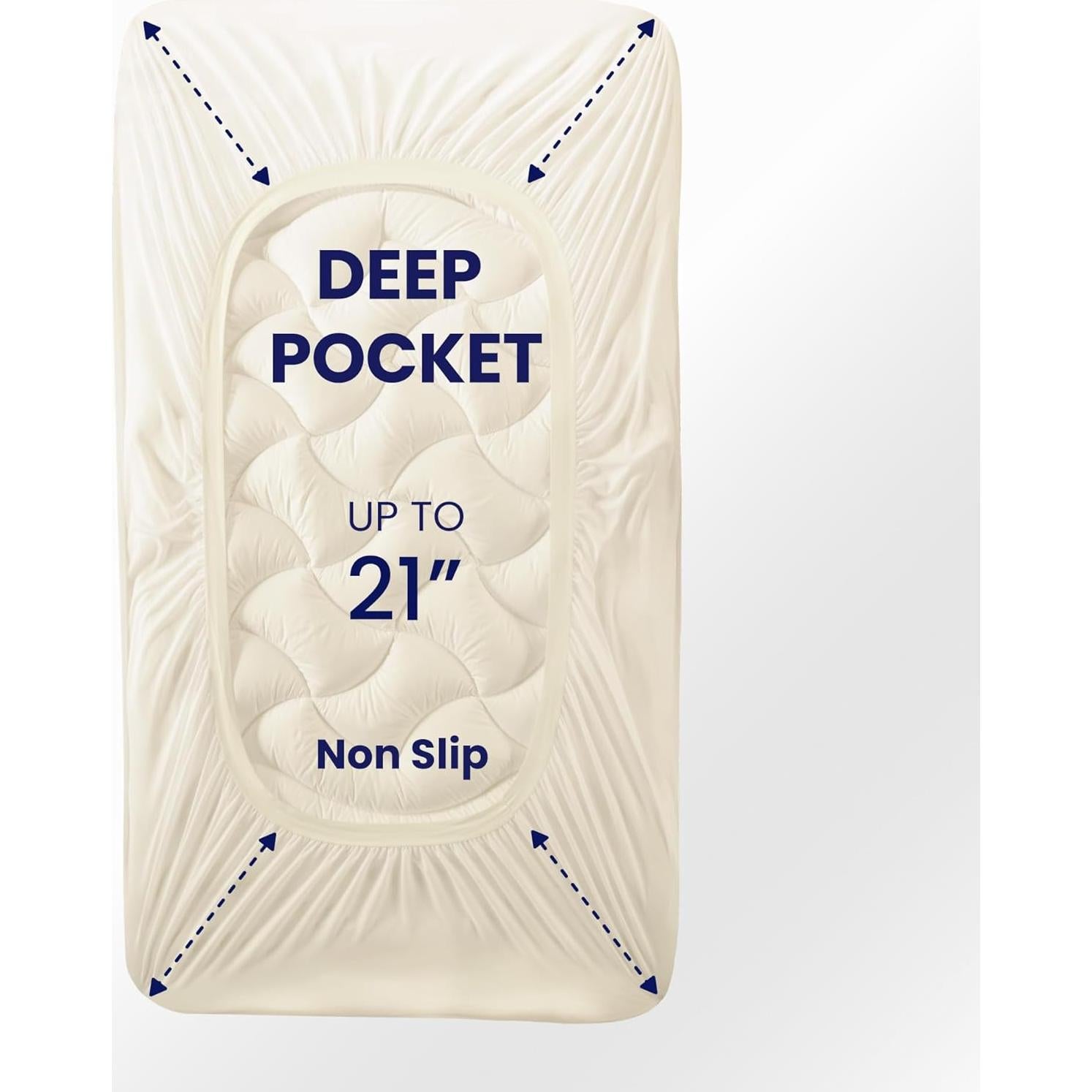 Protector de Colchón Refrigerante SLEEP ZONE Twin Beige