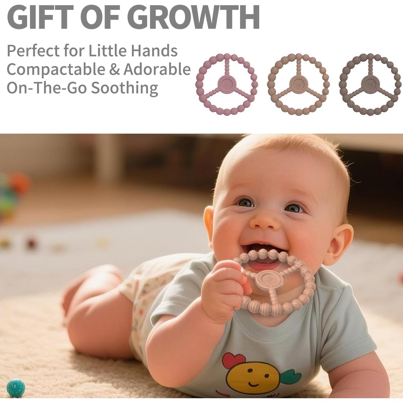 Mordedores de Silicona para Bebés 0-12 Meses - Paquete de 3