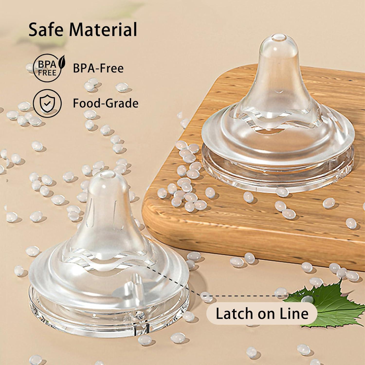 Botella de vidrio anti-cólico Yanyoyo 160ml 4 unidades