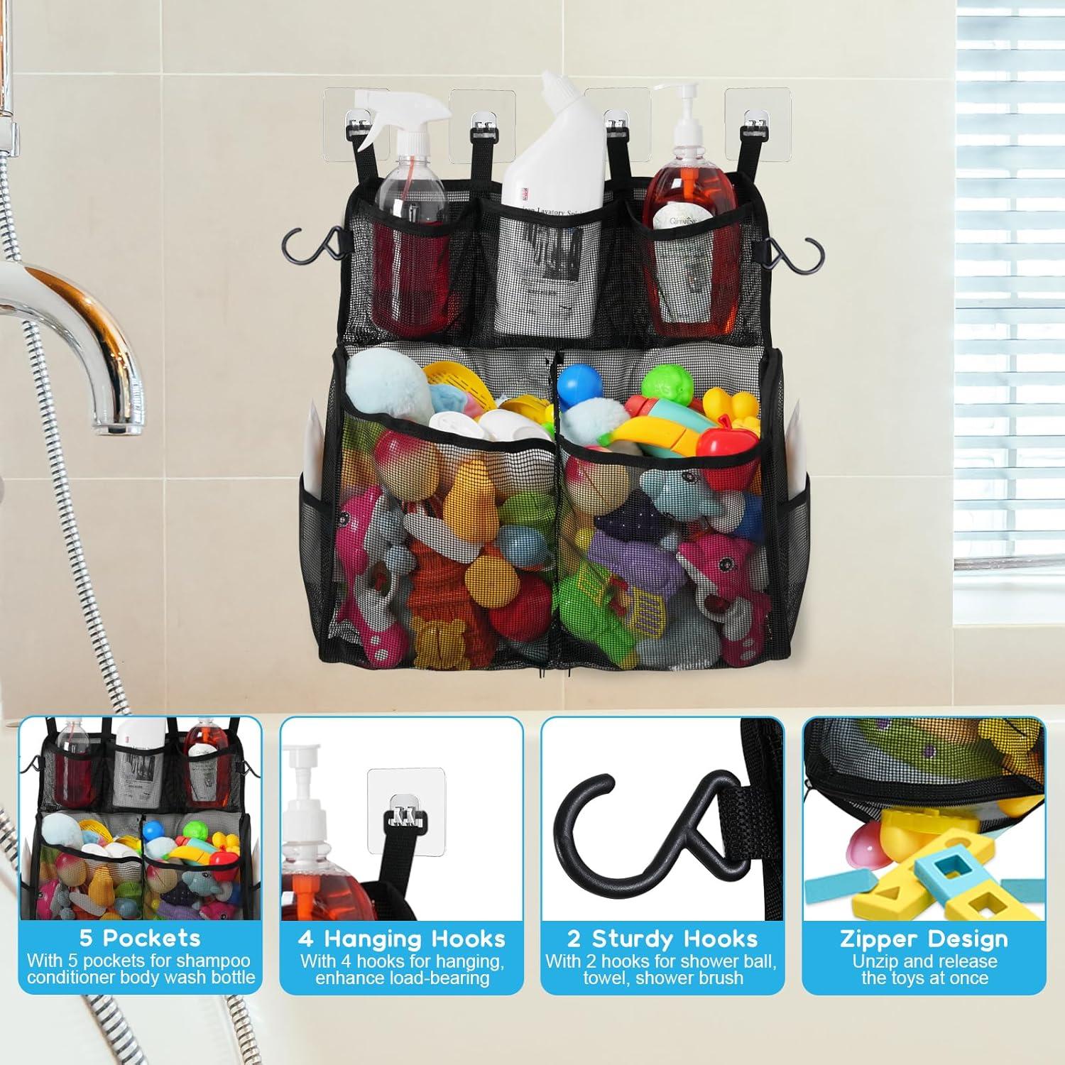 Organizador de Juguetes de Baño DOCMON 2 Capas Secado Rápido