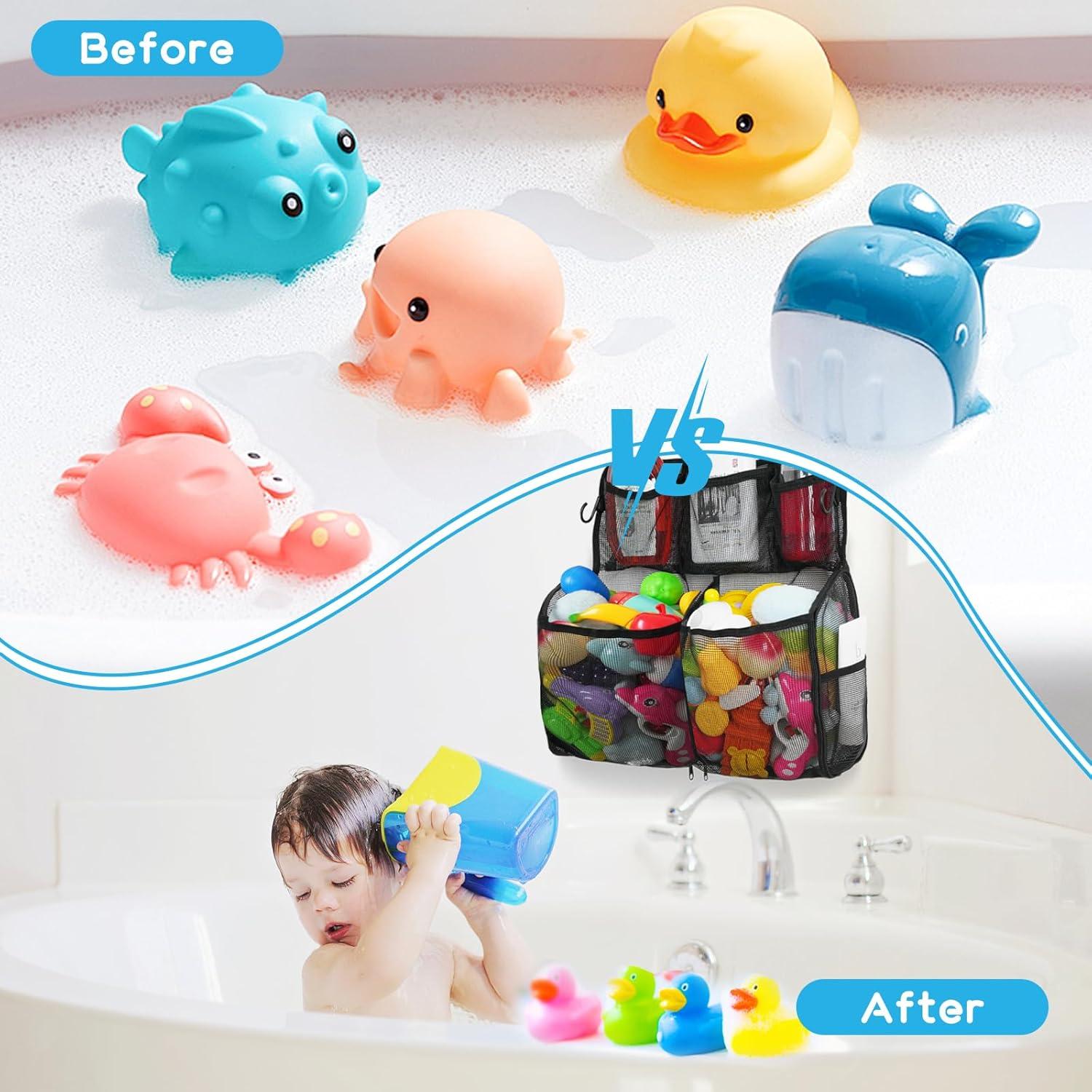 Organizador de Juguetes de Baño DOCMON 2 Capas Secado Rápido