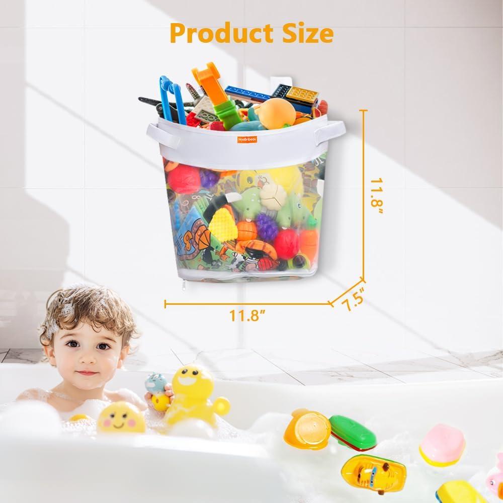 Organizador de Juguetes de Baño HooBribeau 20L Plegable y Transpirable