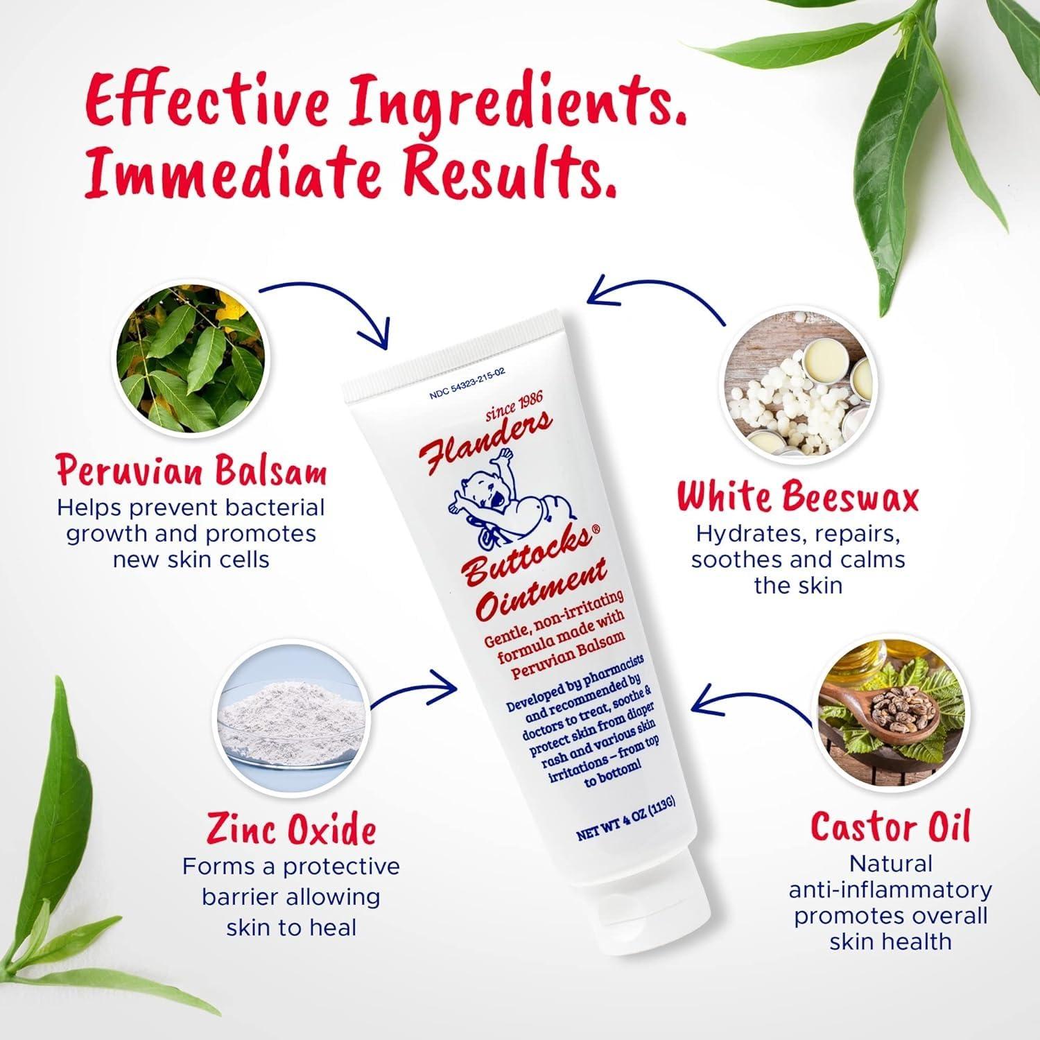 Ungüento para Glúteos Flanders - Crema para Erupciones 113g