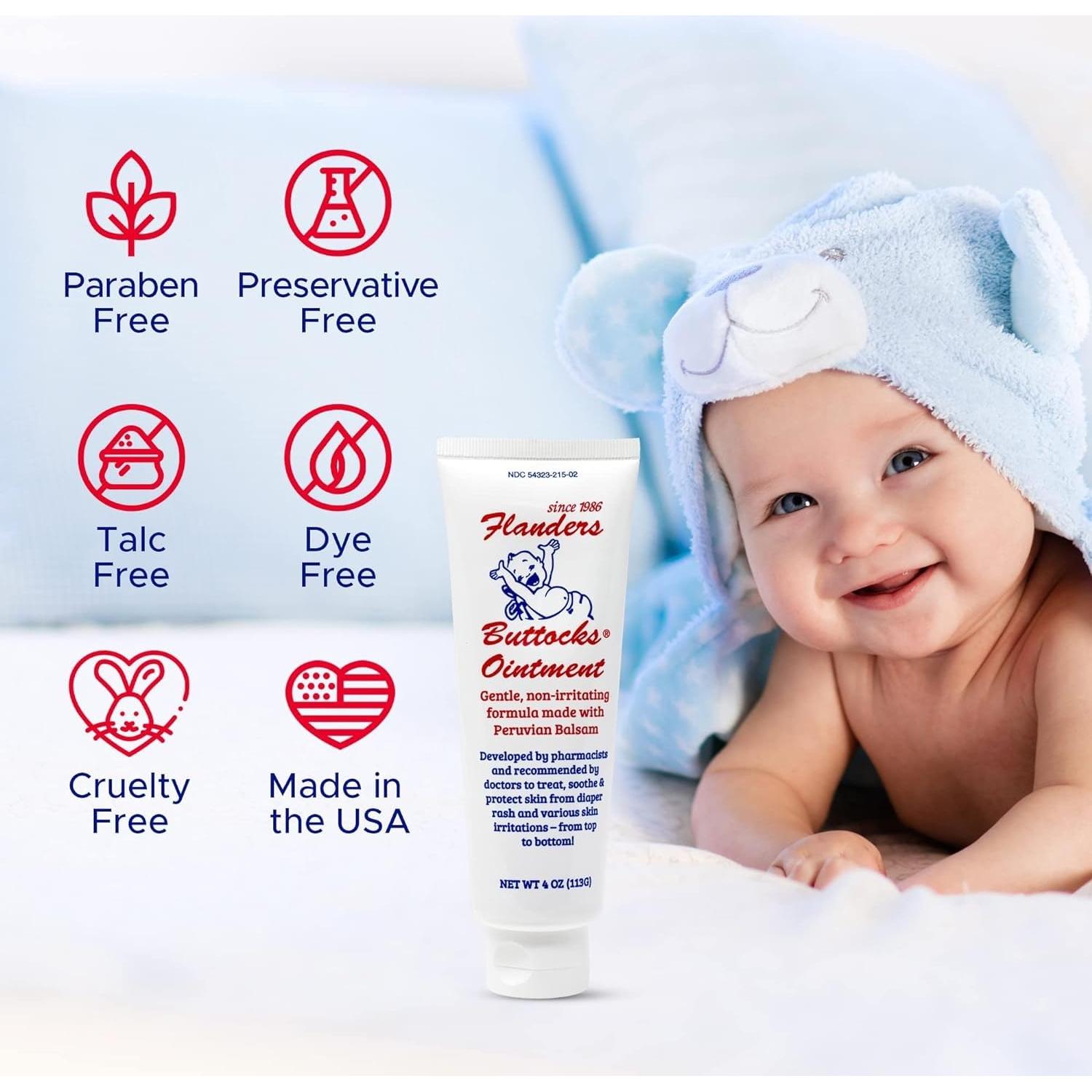 Ungüento para Glúteos Flanders - Crema para Erupciones 113g