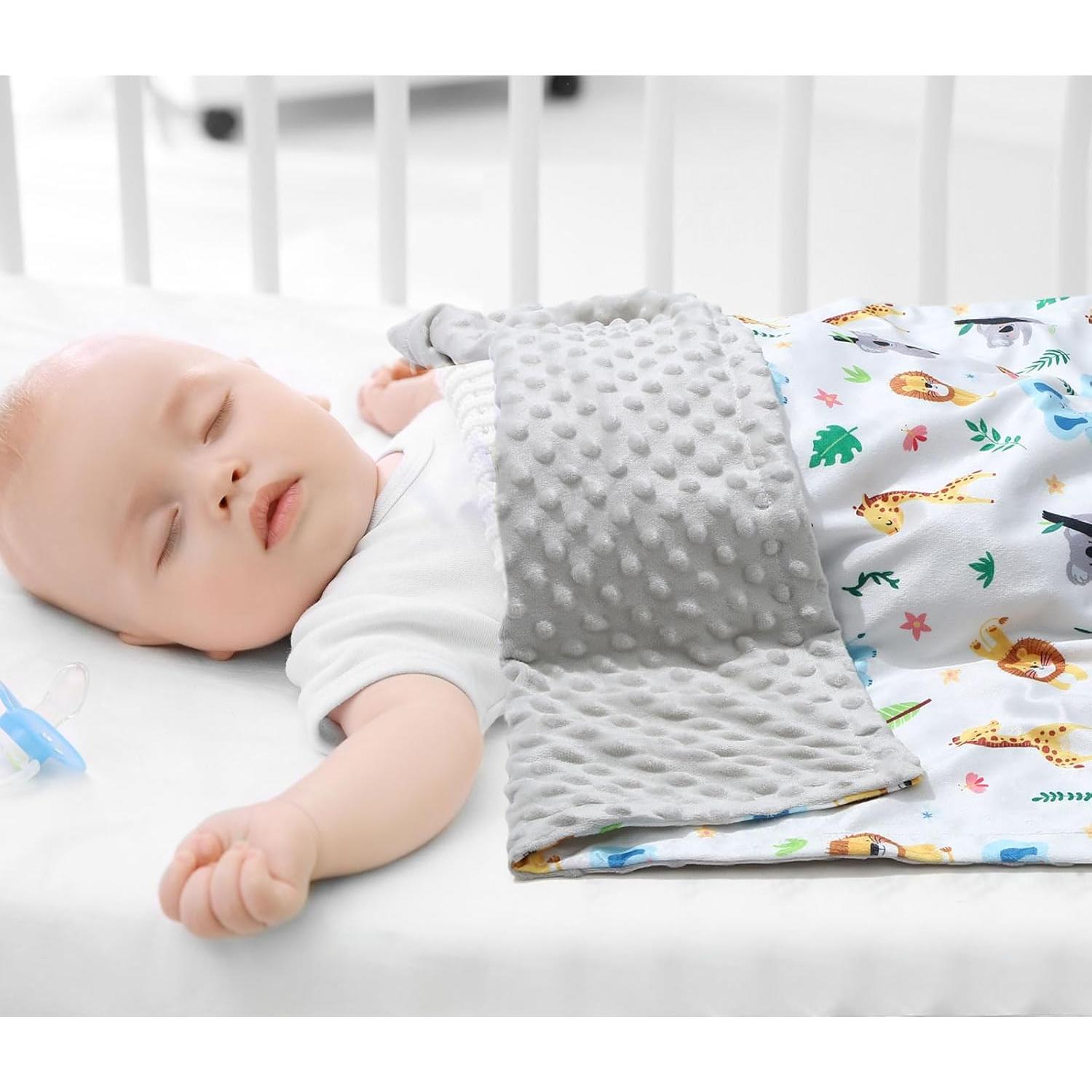 Mantas para Bebés Tiamon 4 Pack Doble Capa 76x102 cm Animales