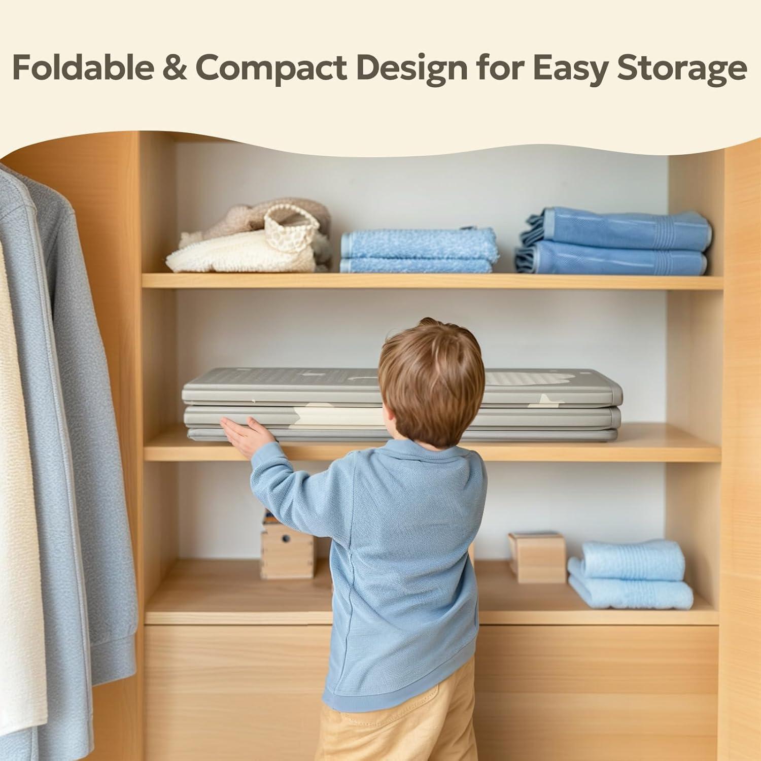 Tapete de Juego Plegable Mallify 119.4x180.3cm No Tóxico