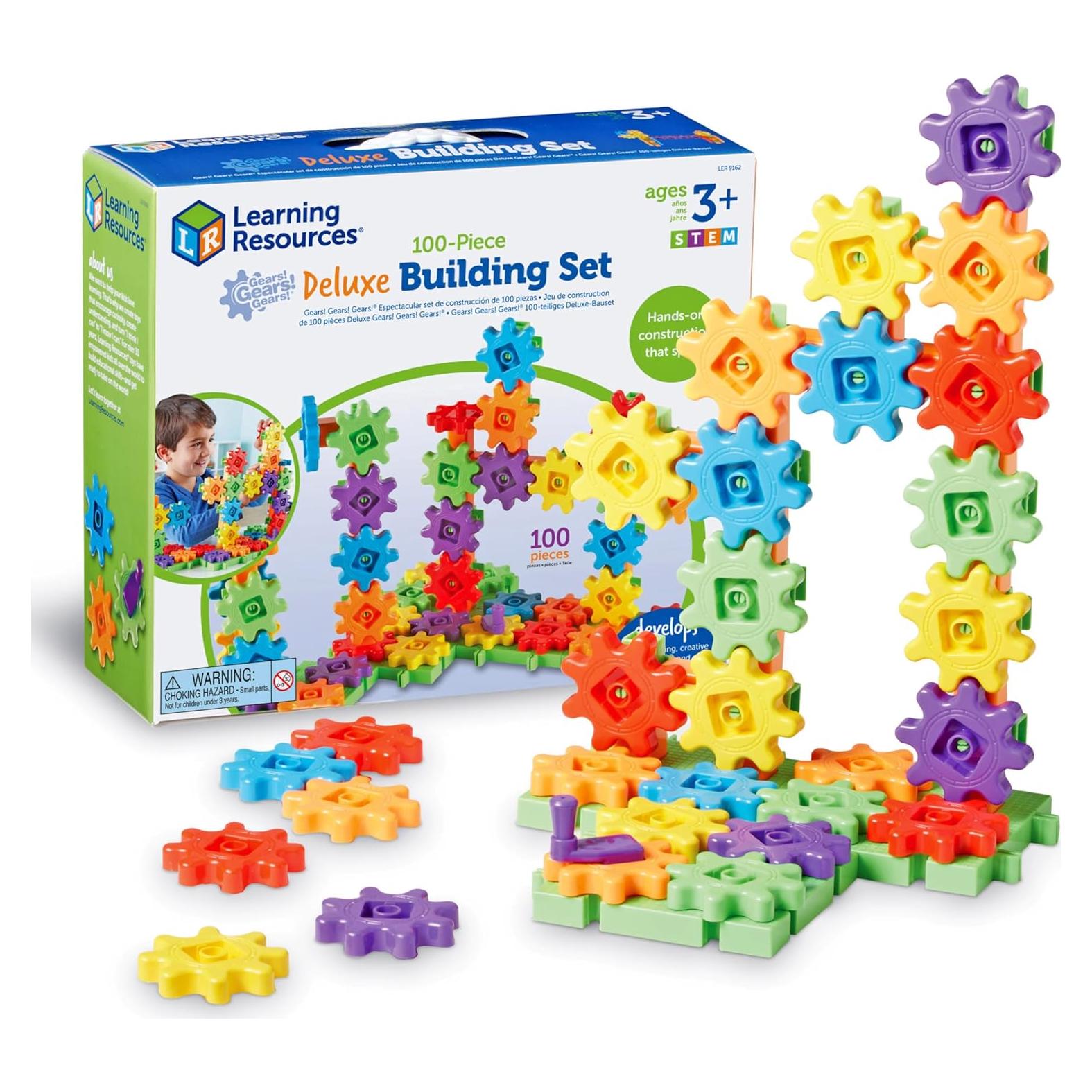 Set de Construcción Deluxe Engranajes! 100 Piezas - Recursos de Aprendizaje