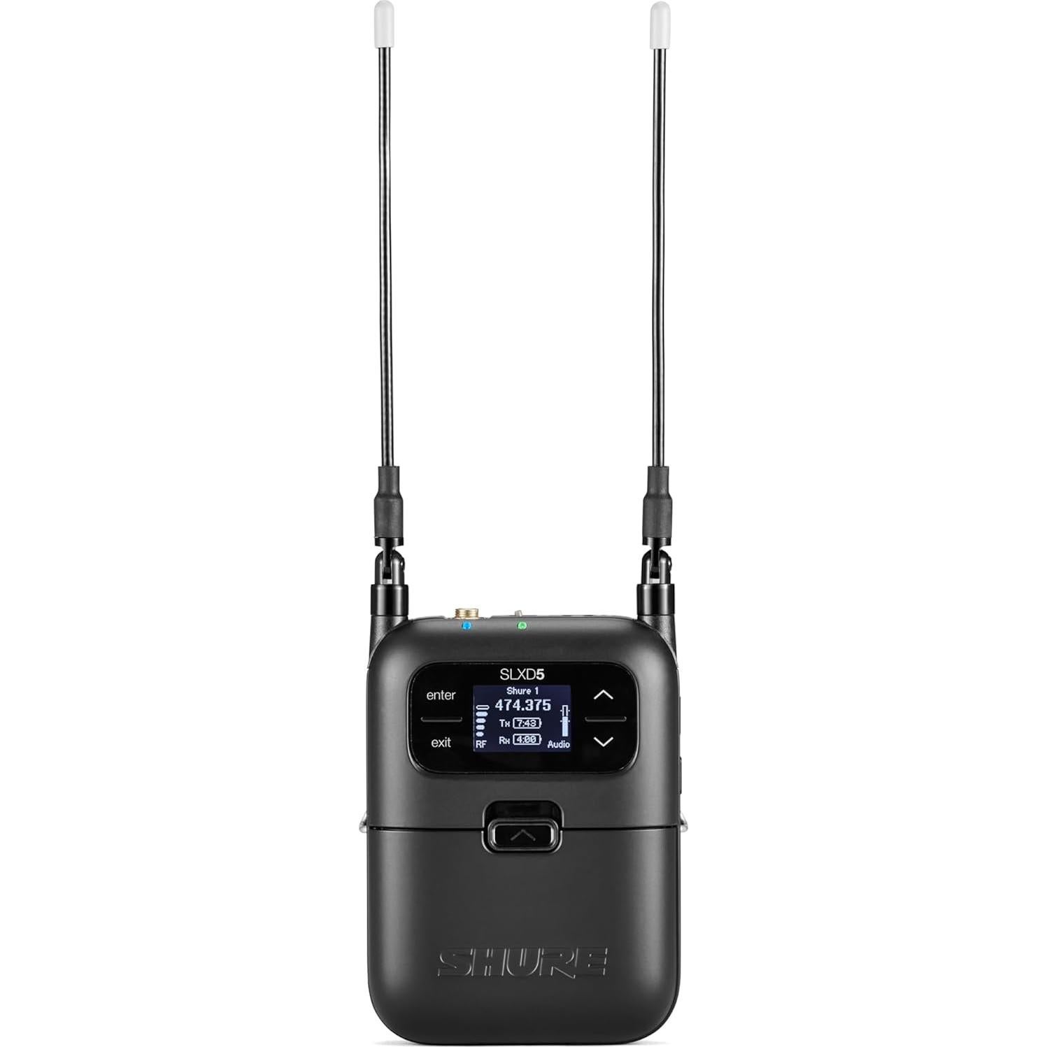 Sistema Inalámbrico Digital Shure SLXD15 - Transmisor SLXD1 y Receptor SLXD5