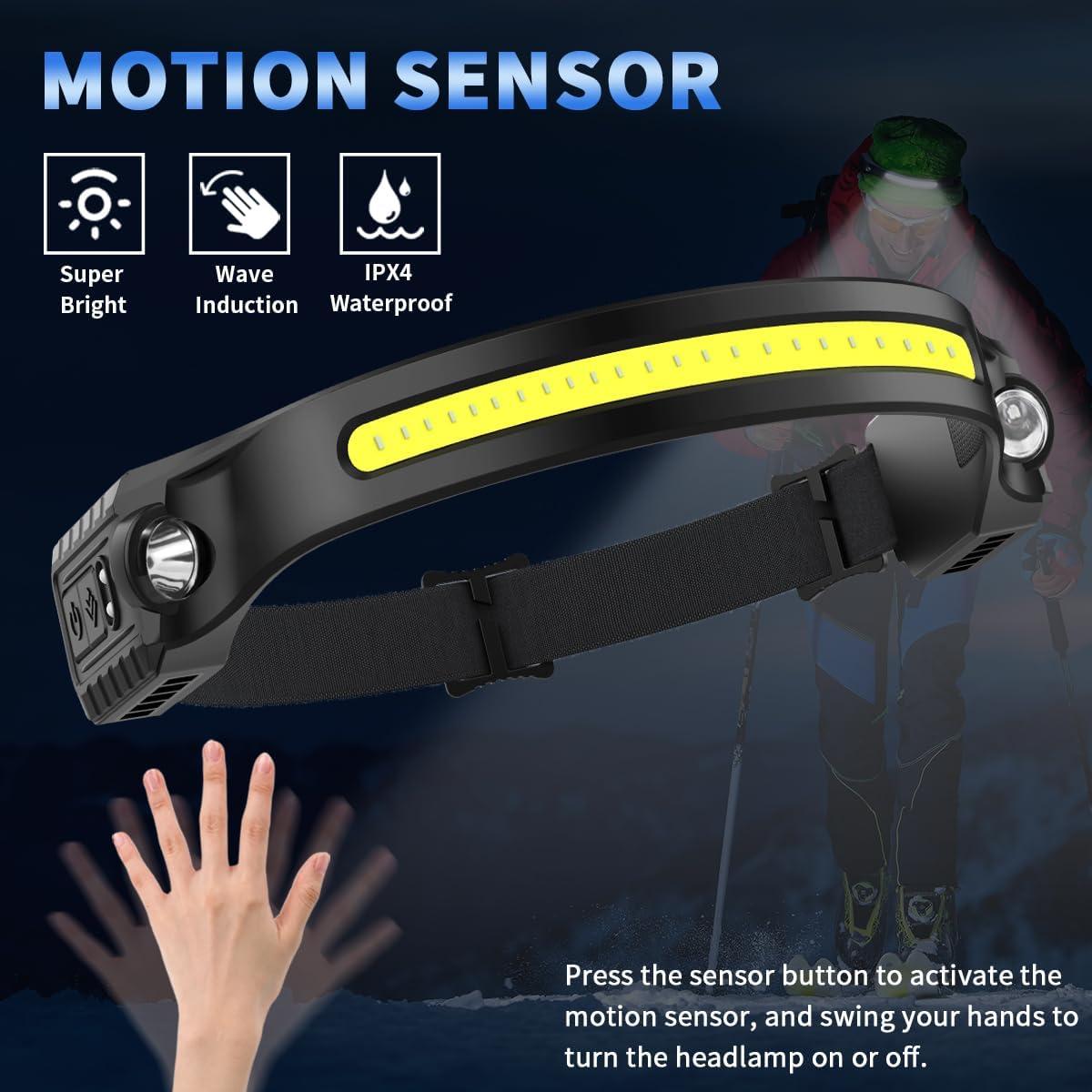 Linterna Frontal Recargable ZioeYiue 5 Modos 230° LED