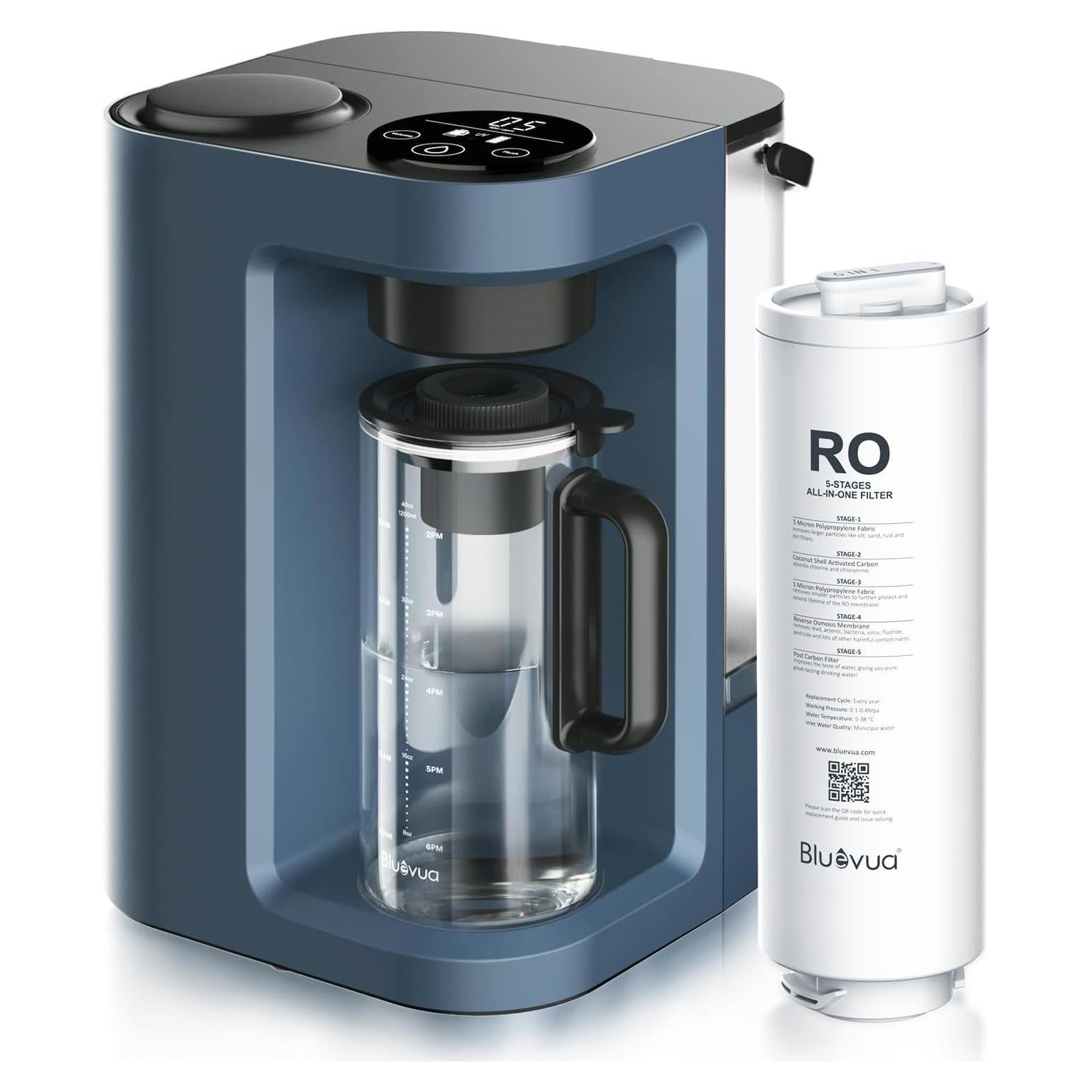 Purificador de Agua Bluevua ROPOT-Lite UV 7 Etapas Portátil