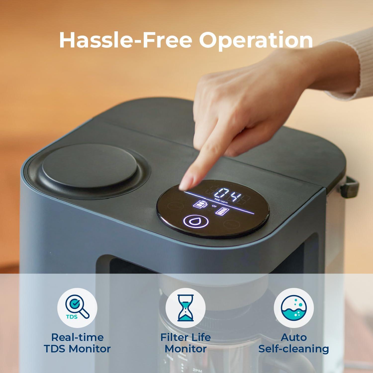 Purificador de Agua Bluevua ROPOT-Lite UV 7 Etapas Portátil