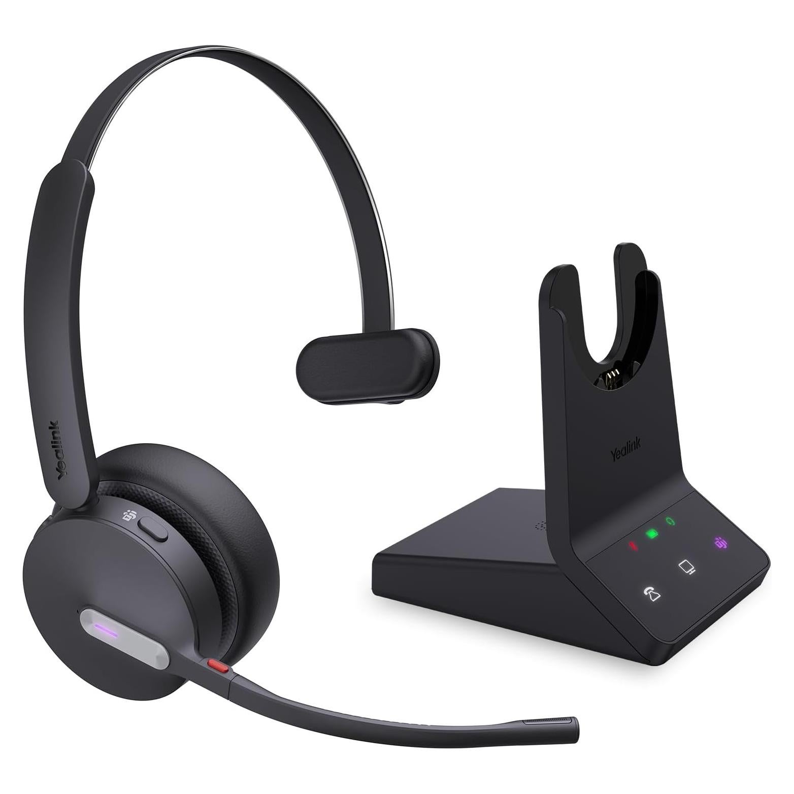 Auriculares Inalámbricos Yealink WH64 Mono DECT Bluetooth 185m